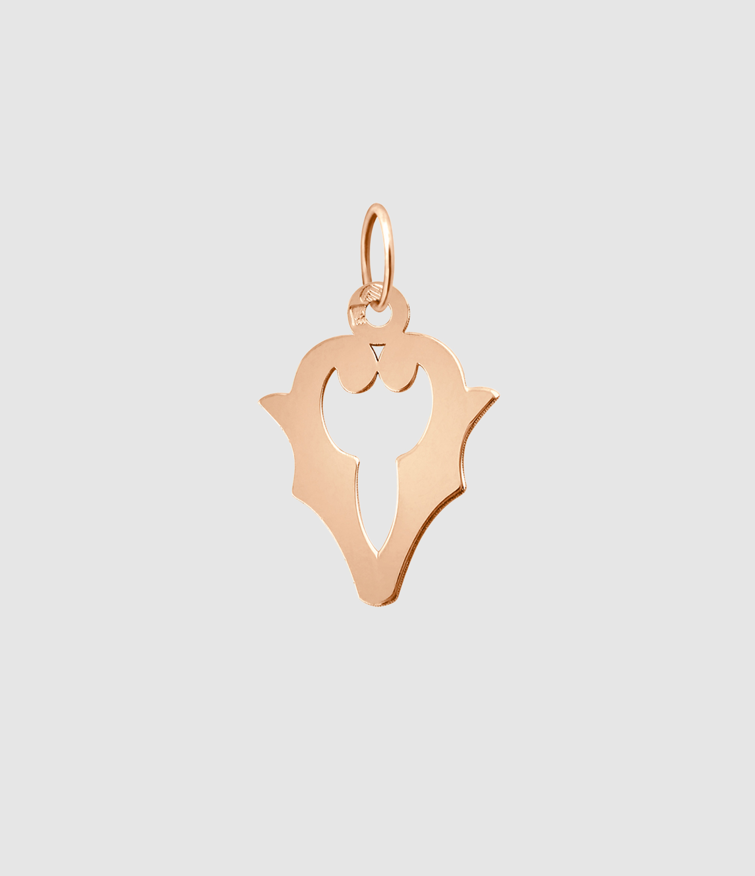 Pendentif Lettrine Or Rose