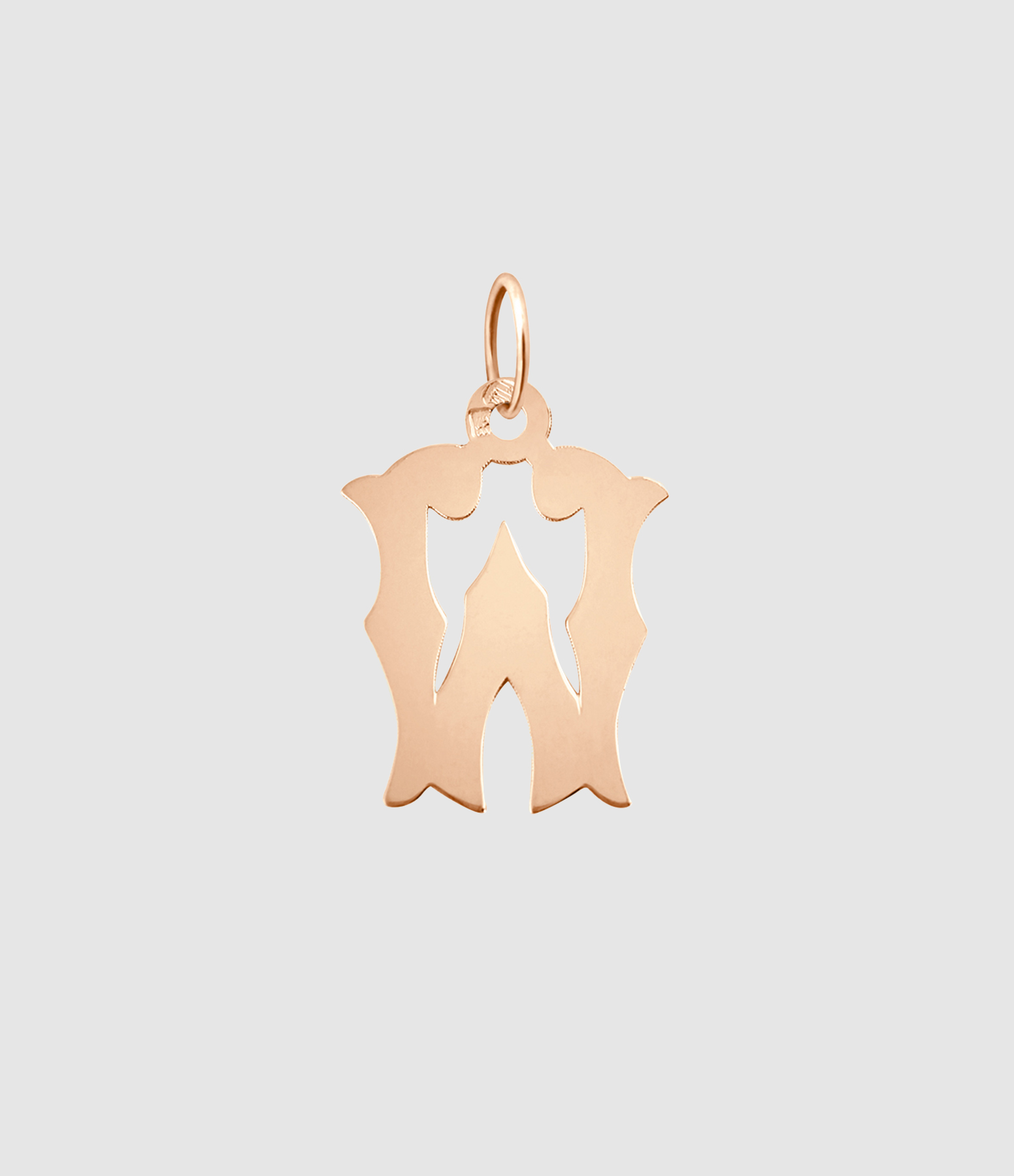 Pendentif Lettrine Or Rose
