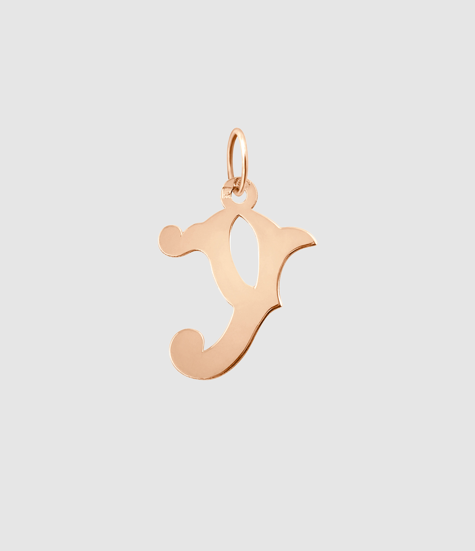 Pendentif Lettrine Or Rose