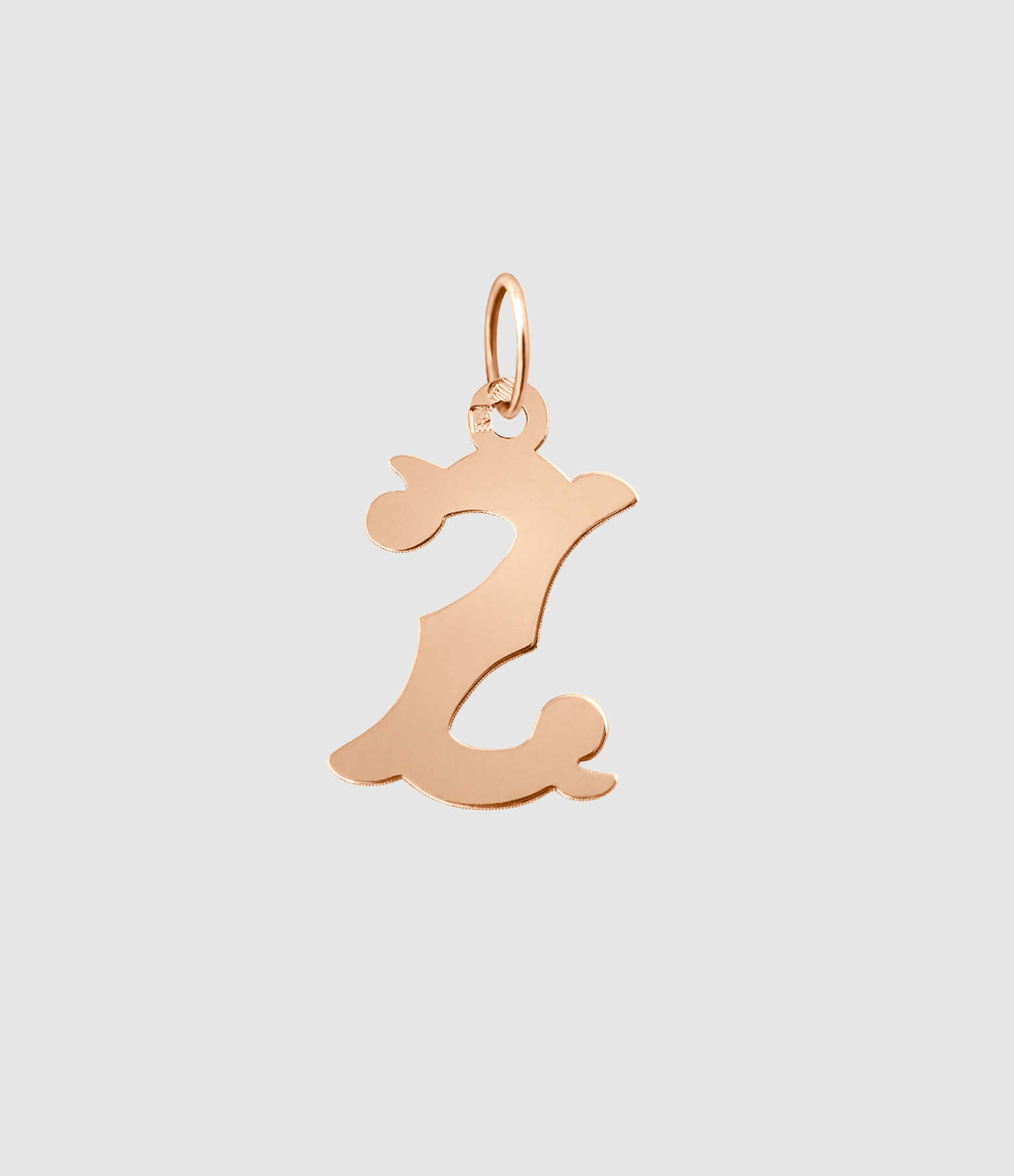 Pendentif Lettrine Or Rose
