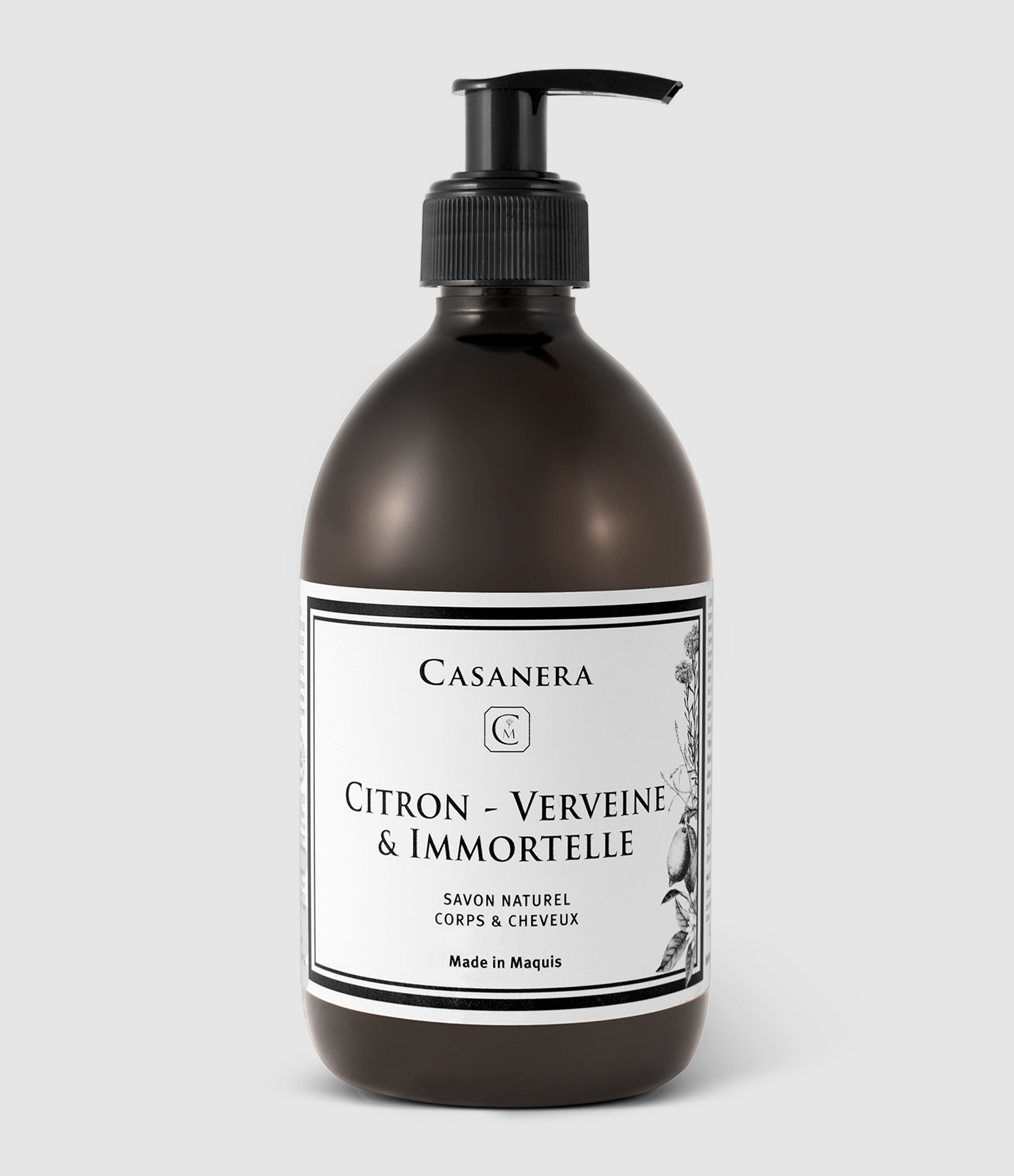 Savon liquide Citron, Verveine, Immortelle, 500ml
