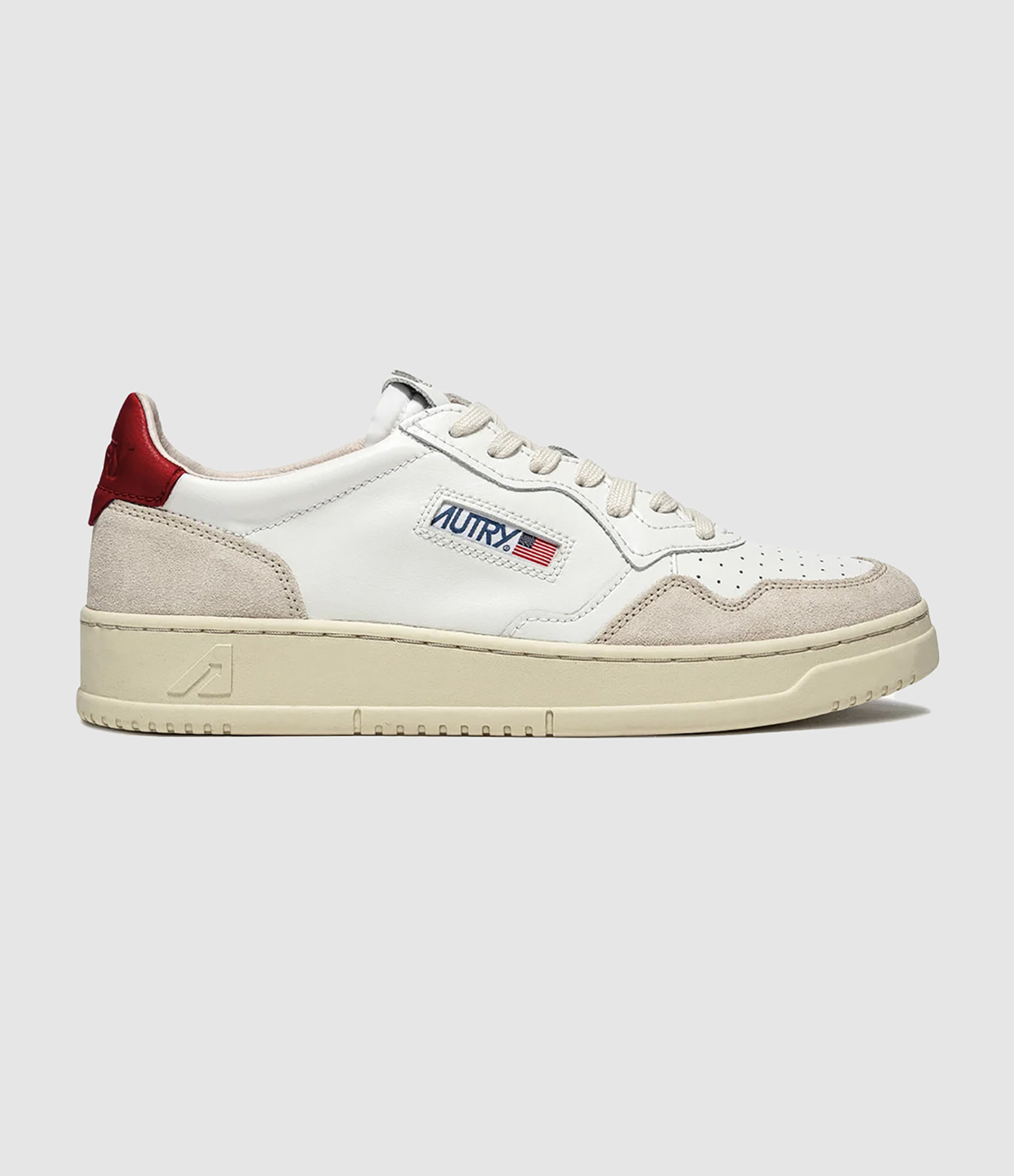 Baskets Homme Medalist Low Leat Suede Wht Red