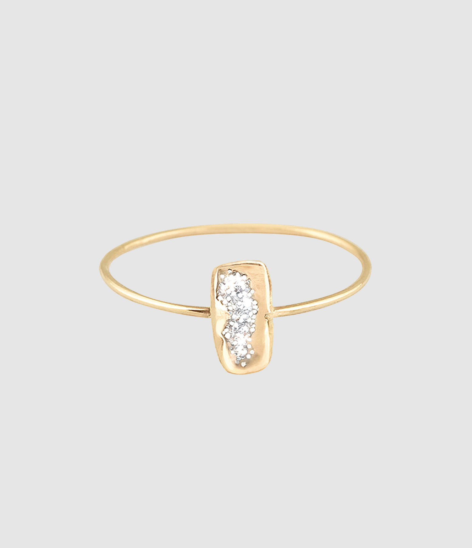 Bague Sublime Pépite Émail Or