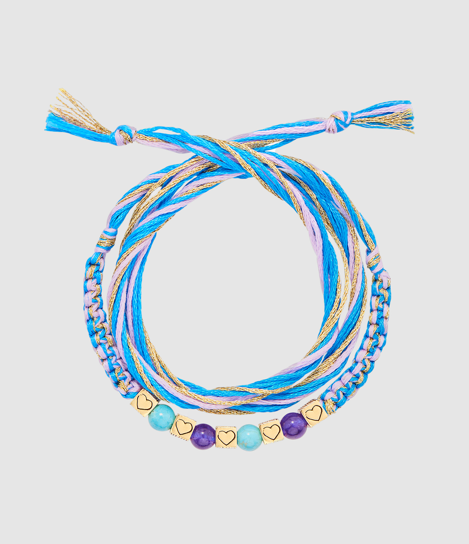 Bracelet Honolulu Turquoise Jade Violet