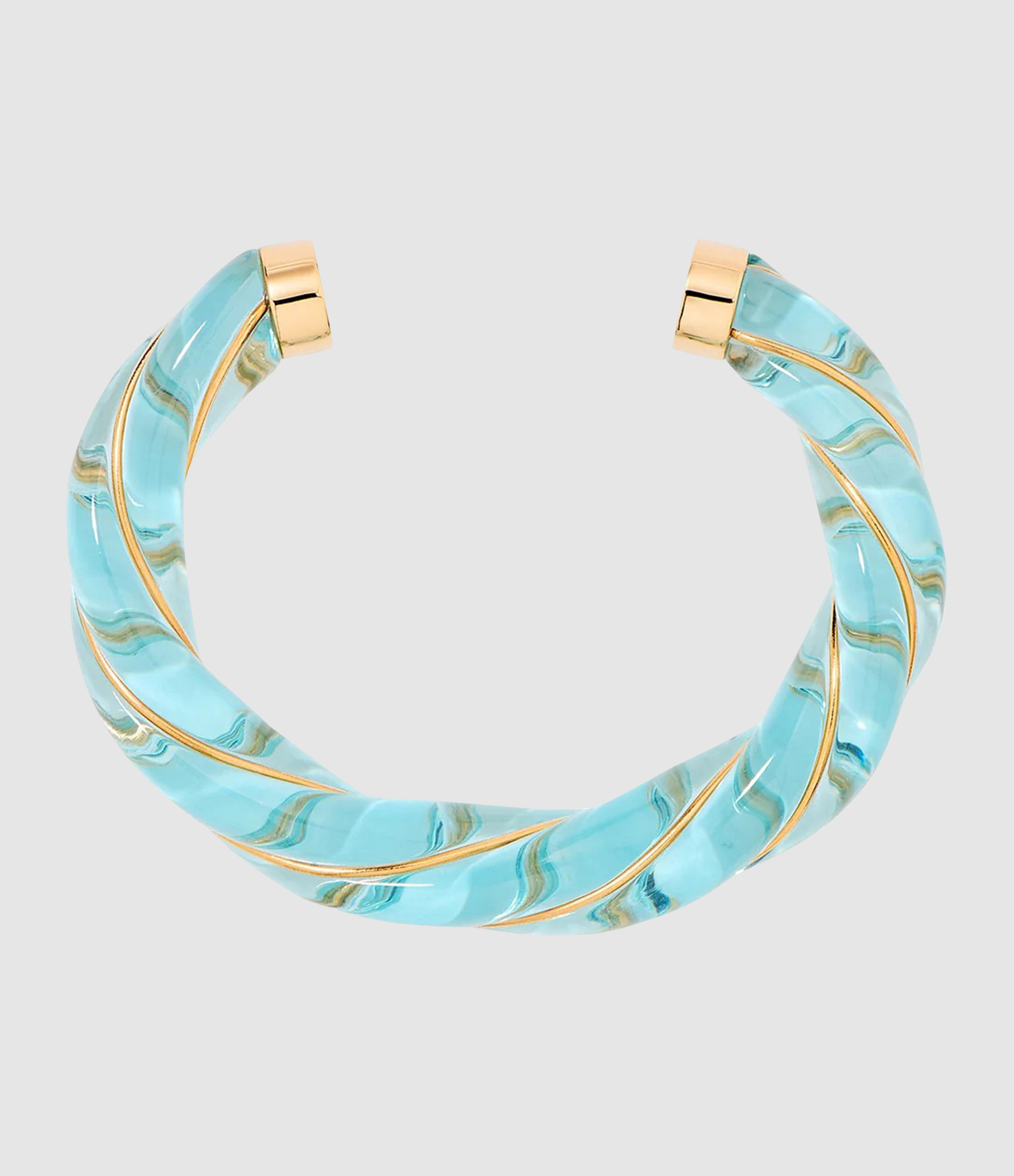 Jonc Diana Transparent Bleu Ciel