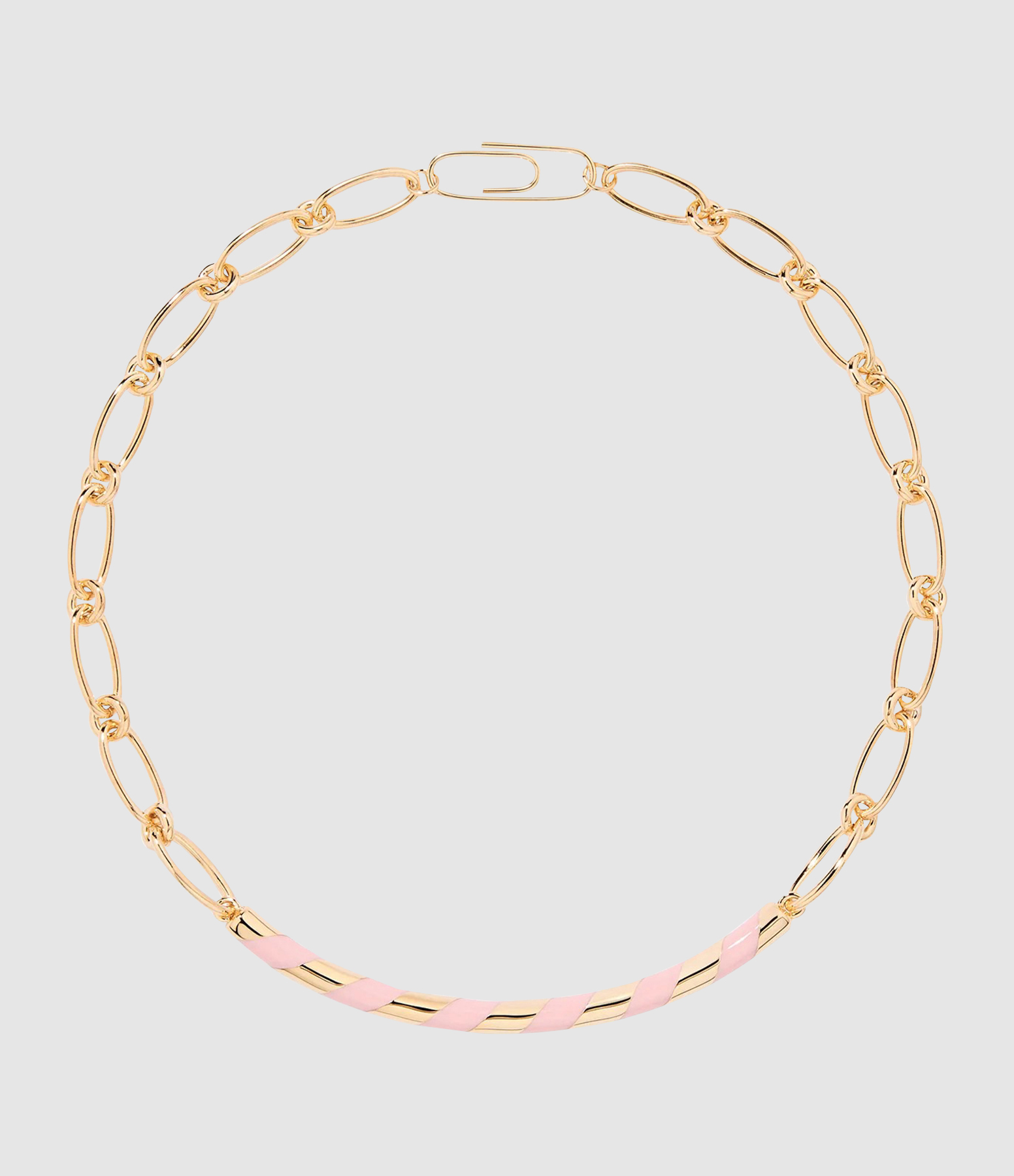 Collier Positano Paille Baby Pink