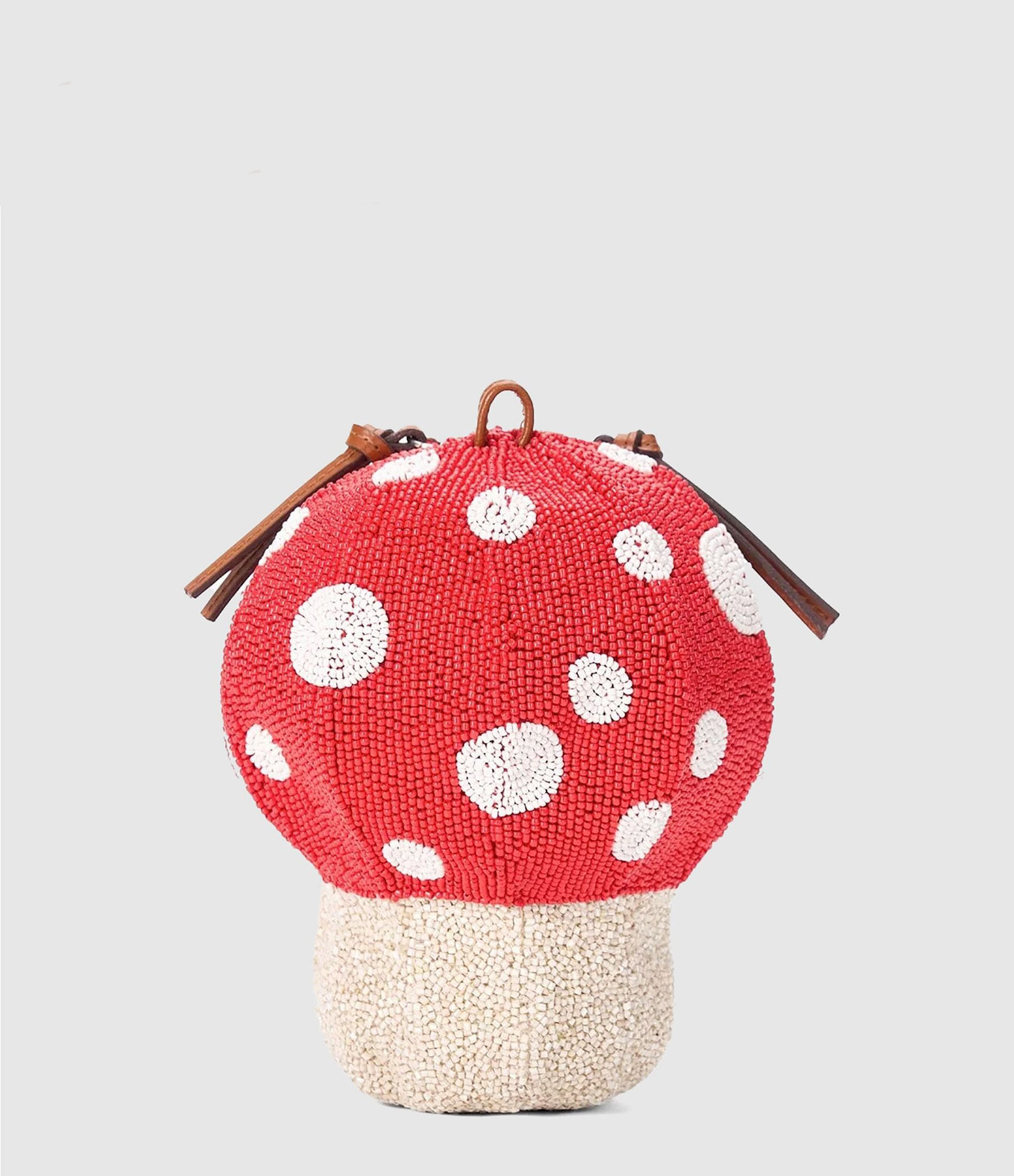 Sac Shroom Beaded Bag Mushroom