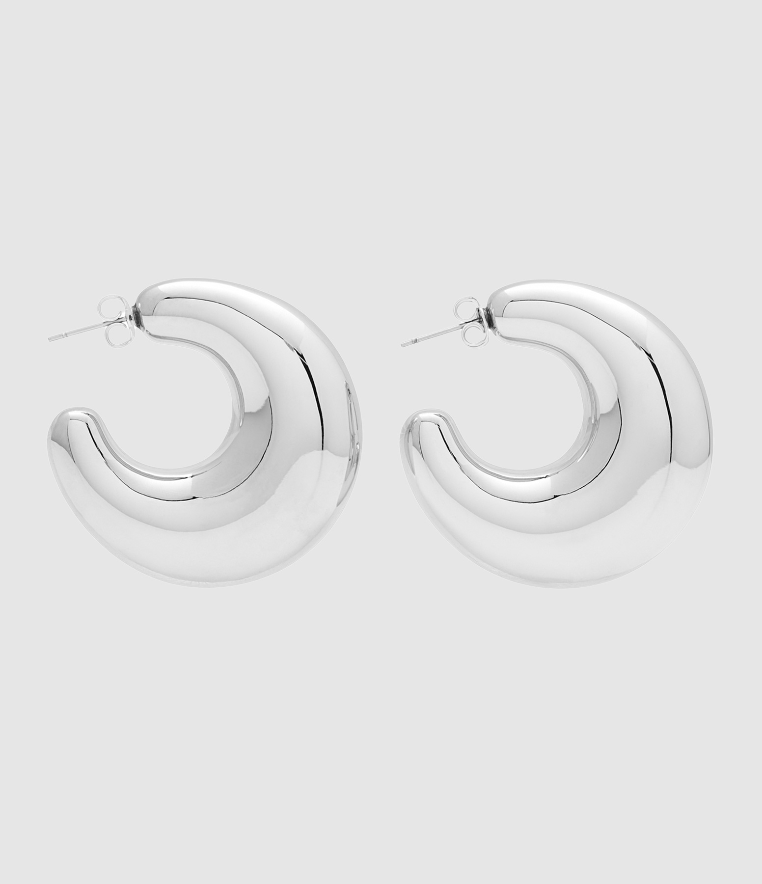 Boucles d'oreilles Super Moon Silver