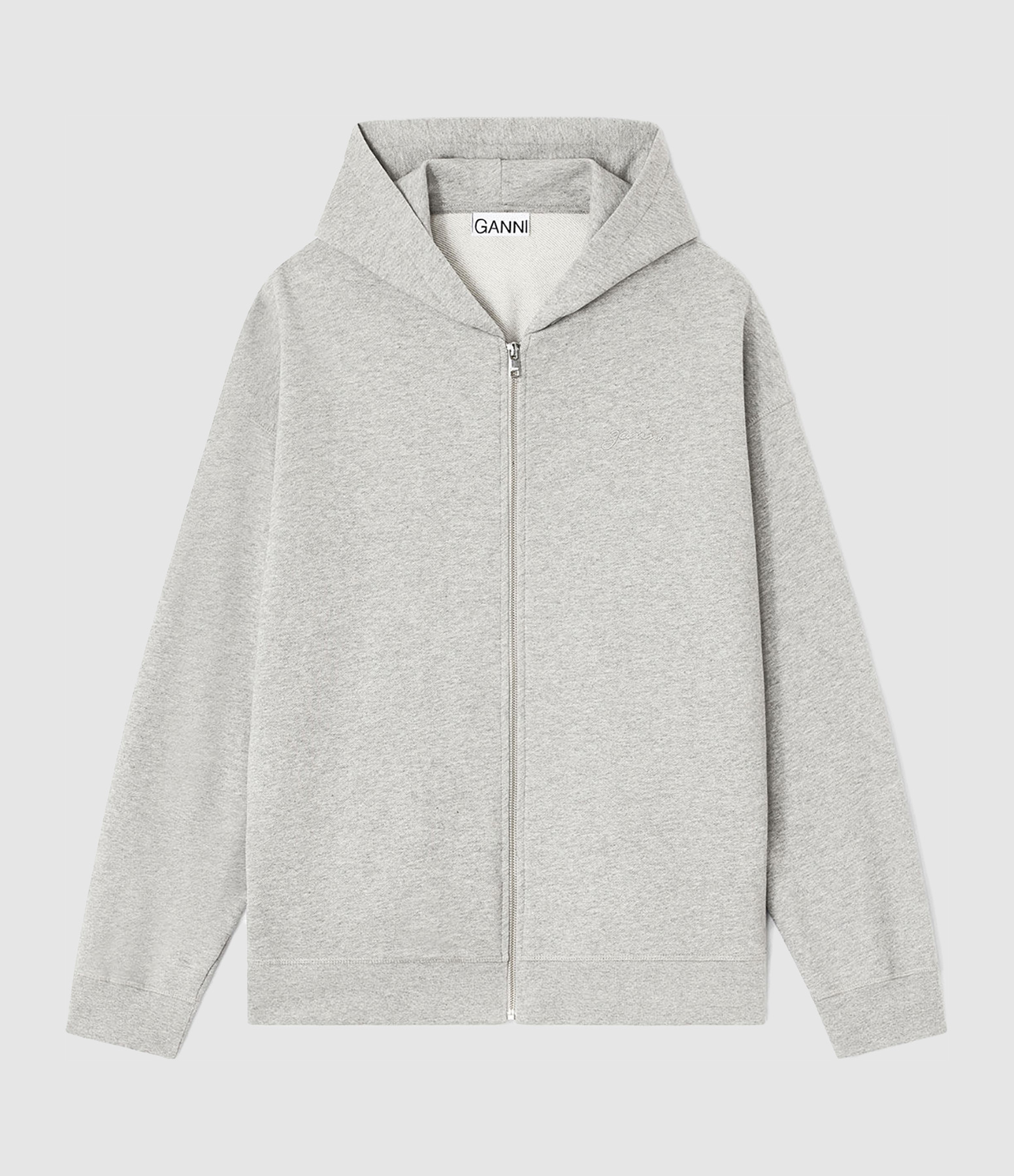 Sweatshirt Isoli Teddy Oversized Zip Paloma Melange