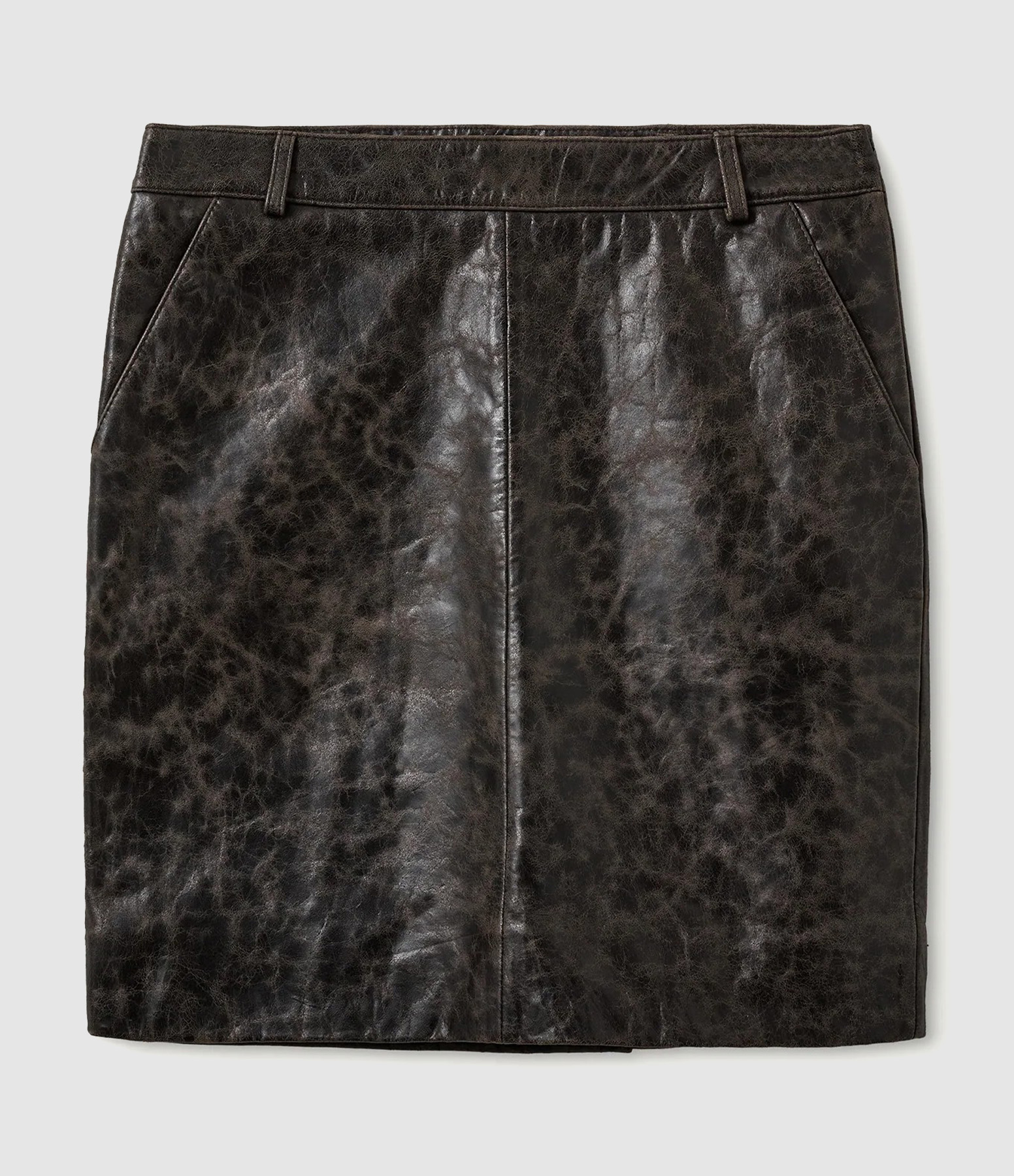 Jupe Margo Brown Crunch Effect