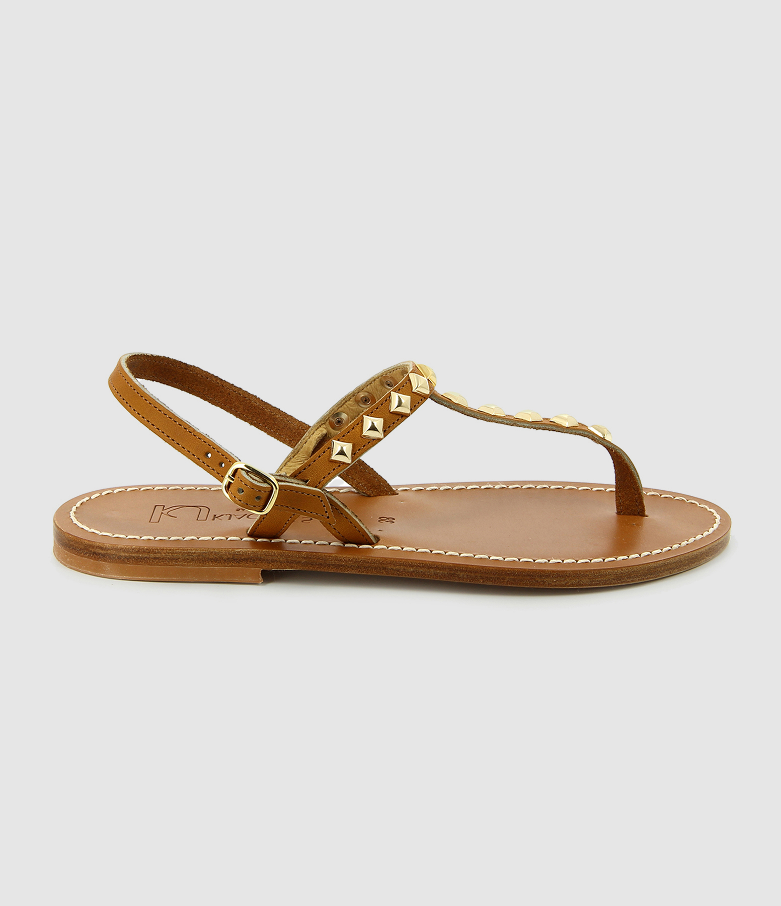 Sandales ValeriePyr Cuir Pul Naturel Or