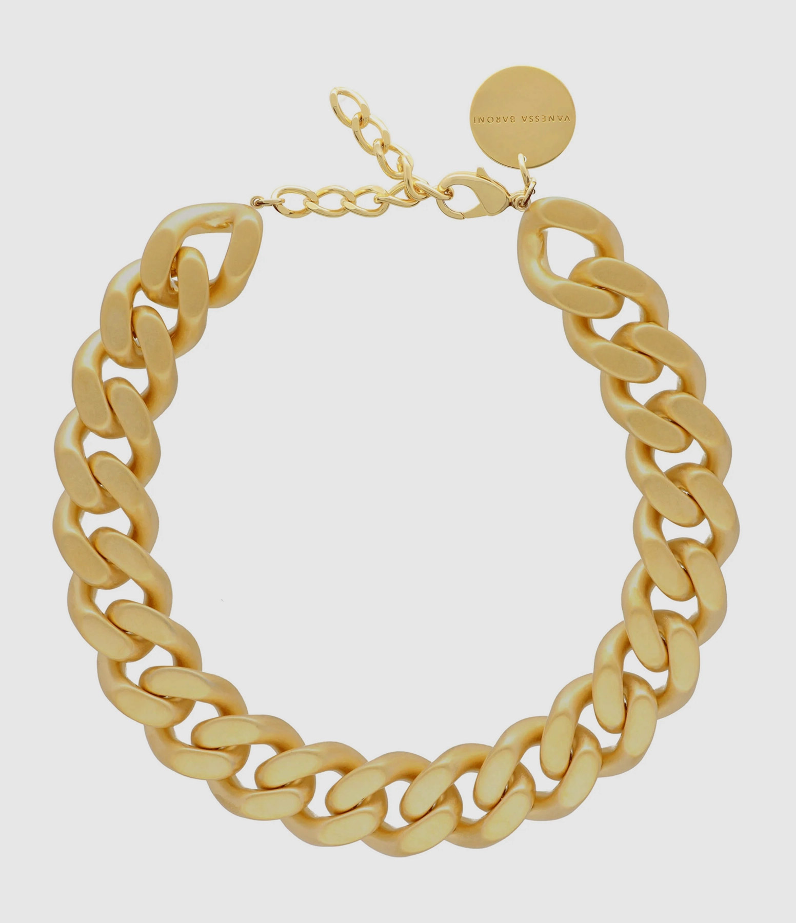 Collier Flat Chain Gold Vintage