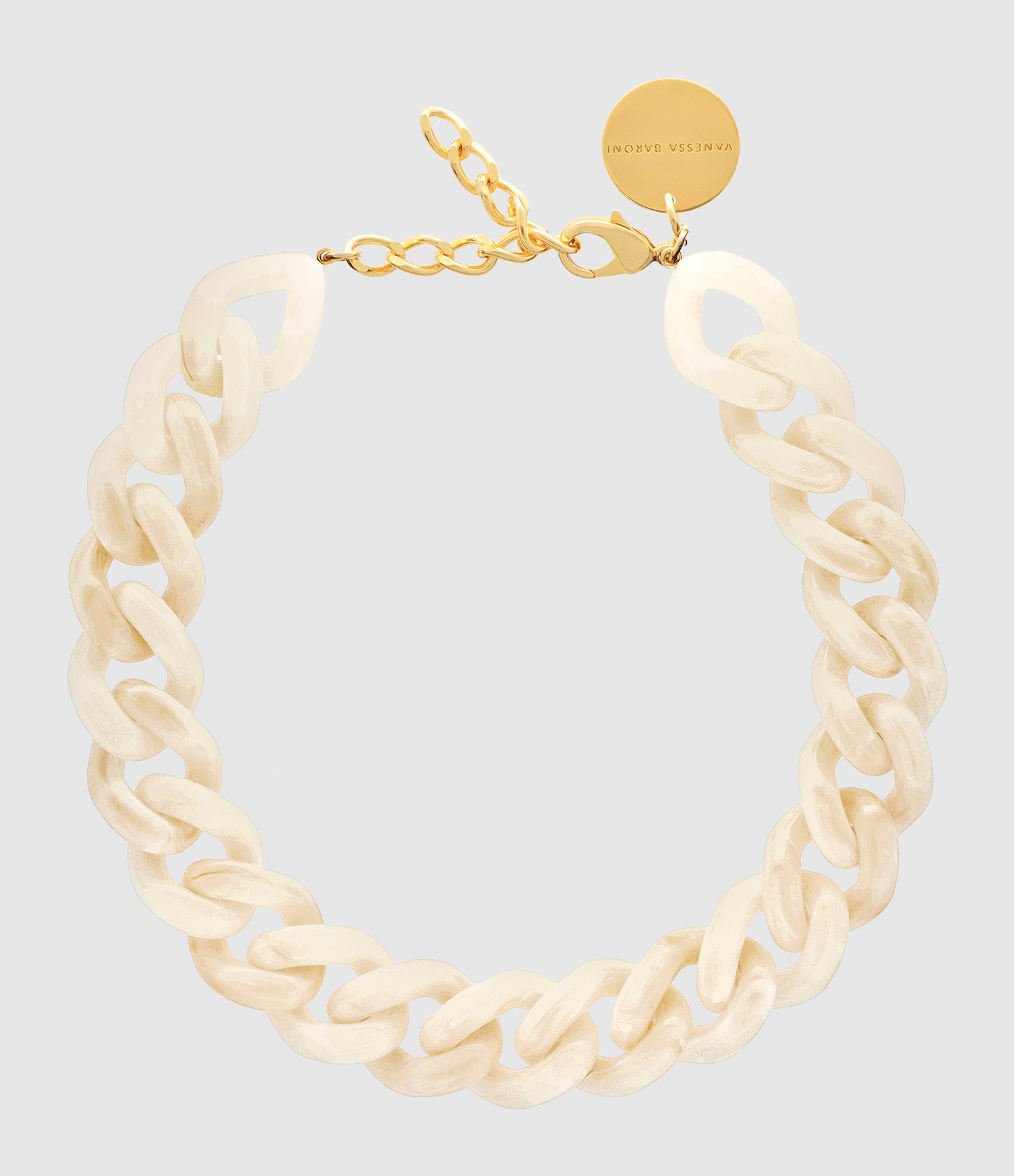 Collier Flat Chain Marble