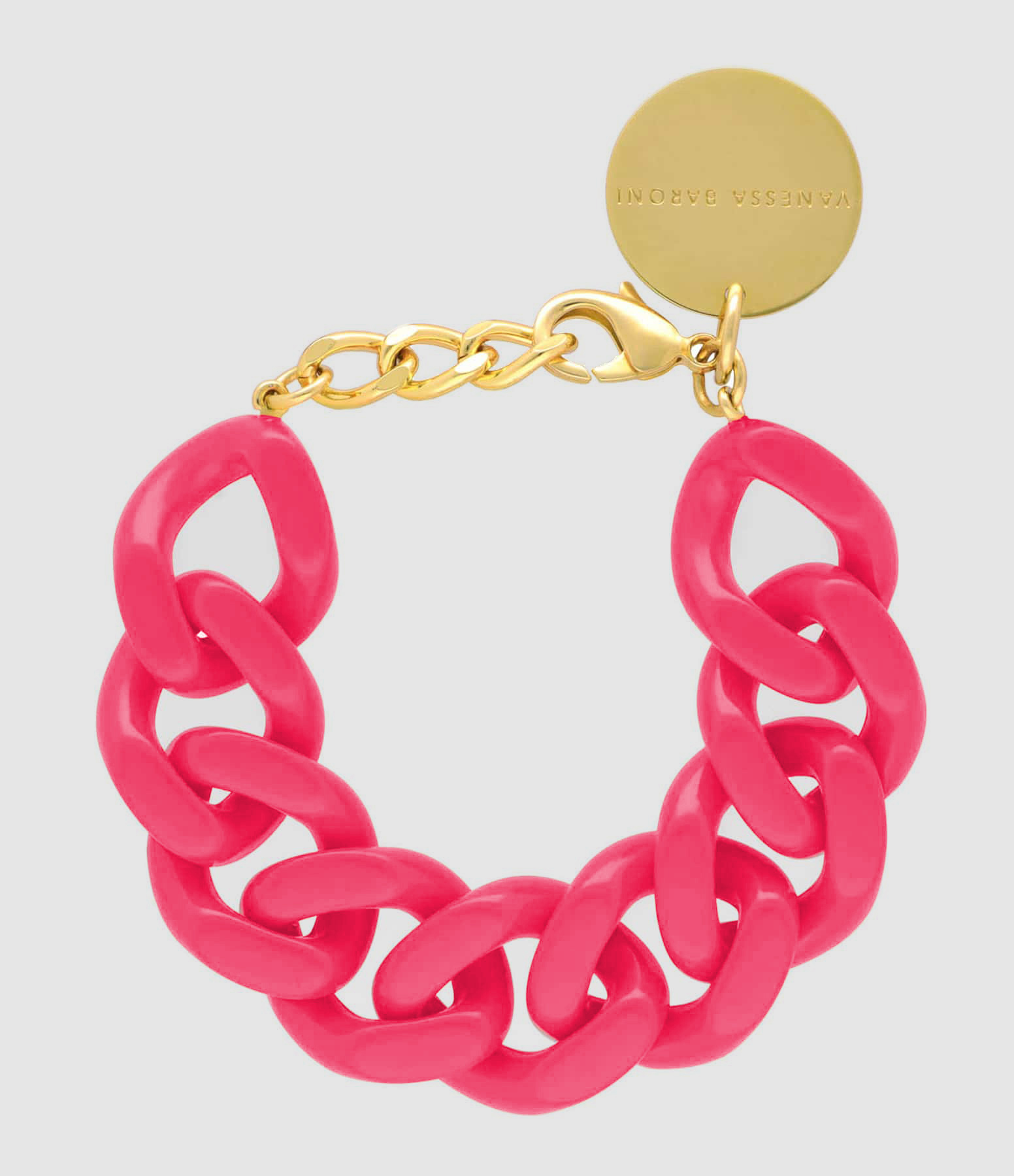 Bracelet Flat Rose Fuchsia 