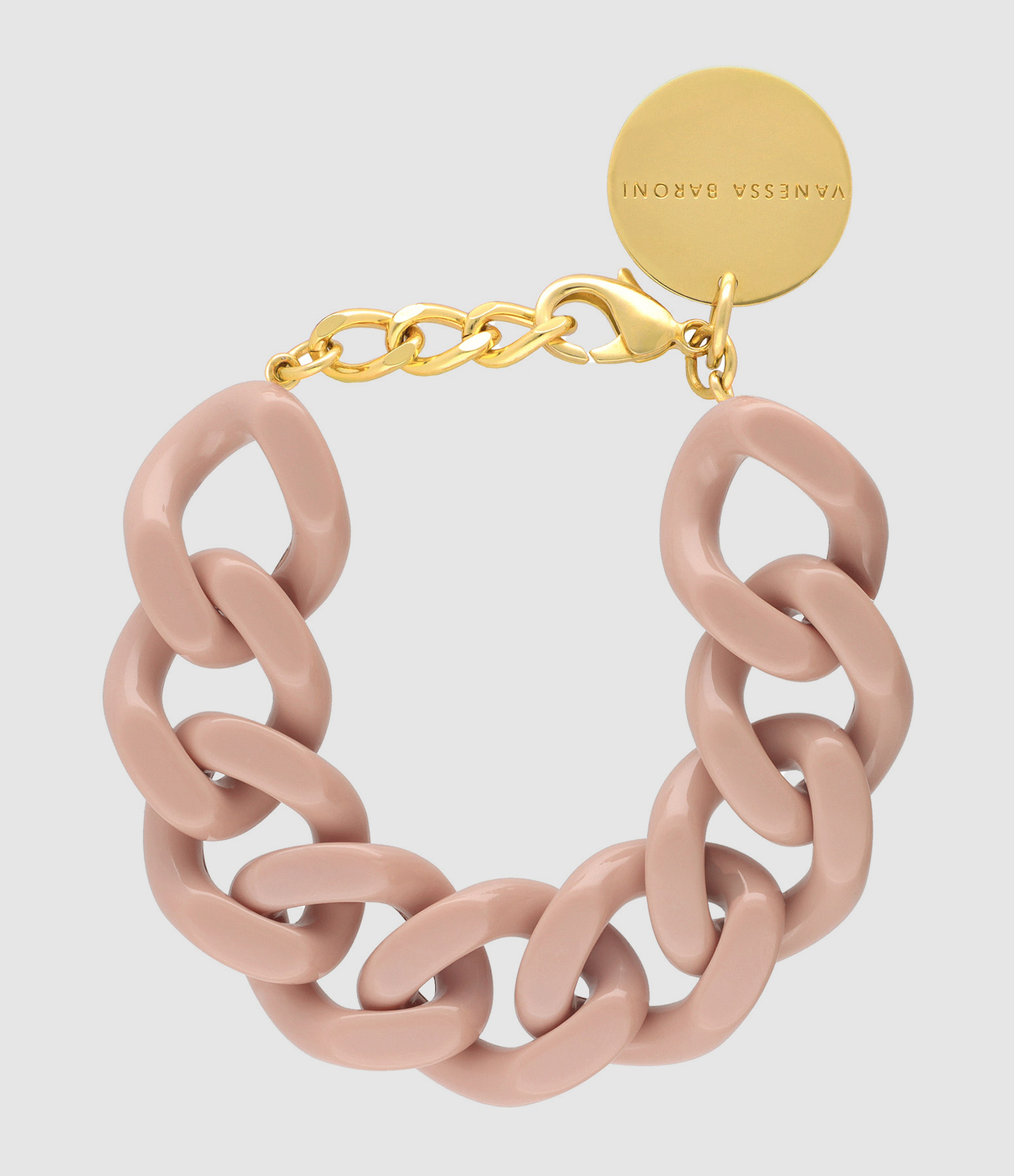 Bracelet Flat Rose Pâle 