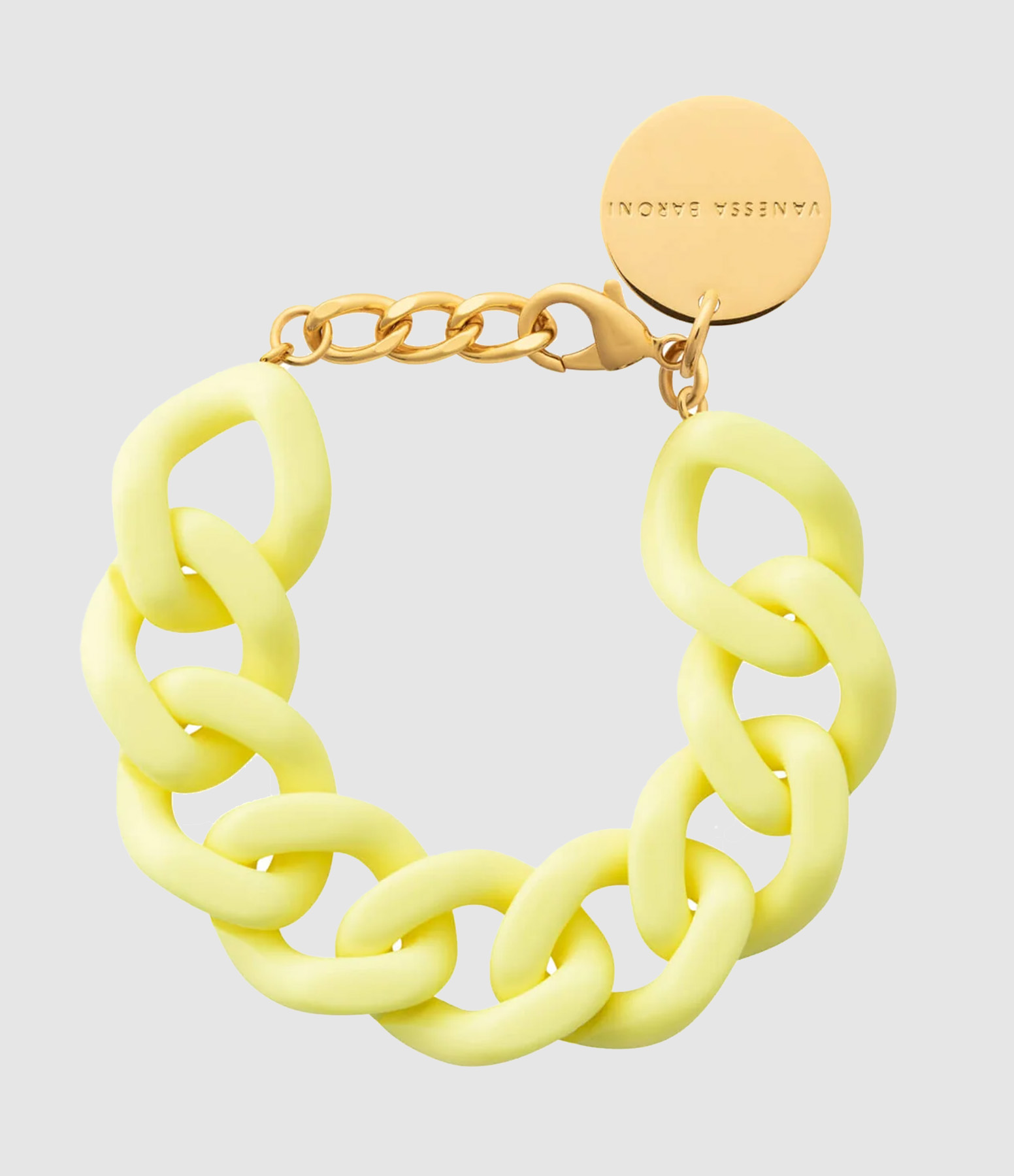 Bracelet Flat Chain Butter Yellow
