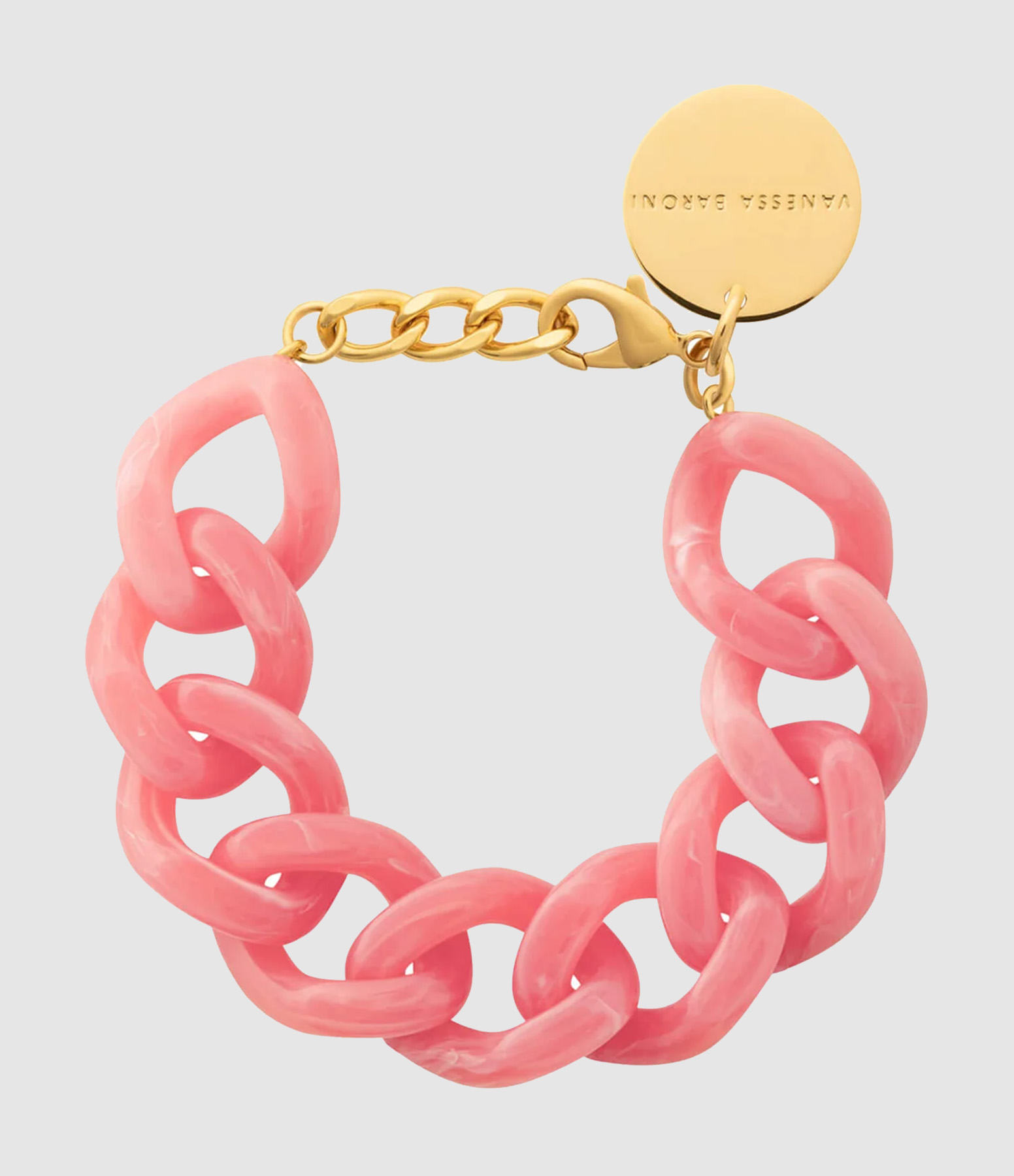 Bracelet Flat Chain Watermelon Marble