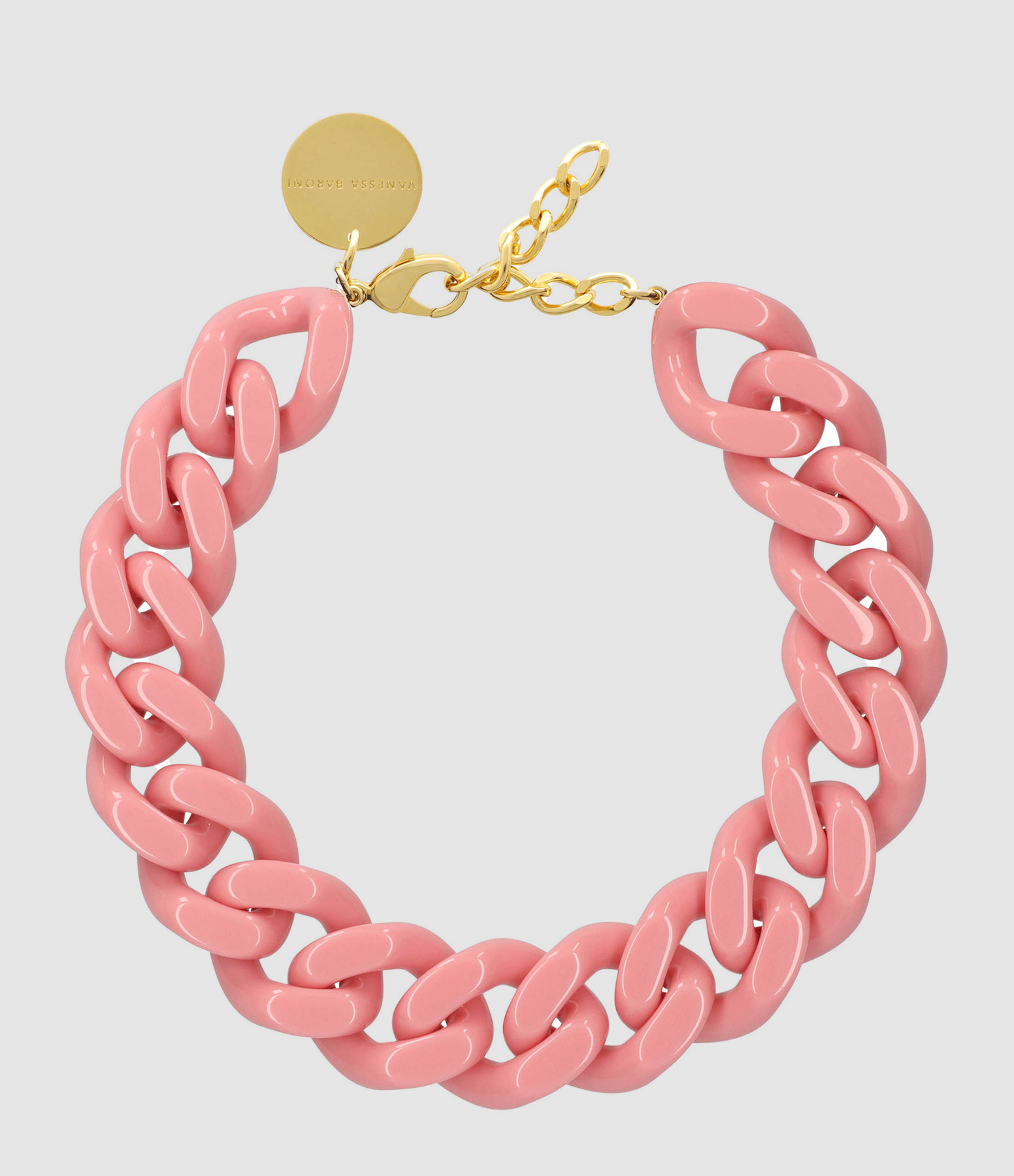 Collier Big Flat Rose