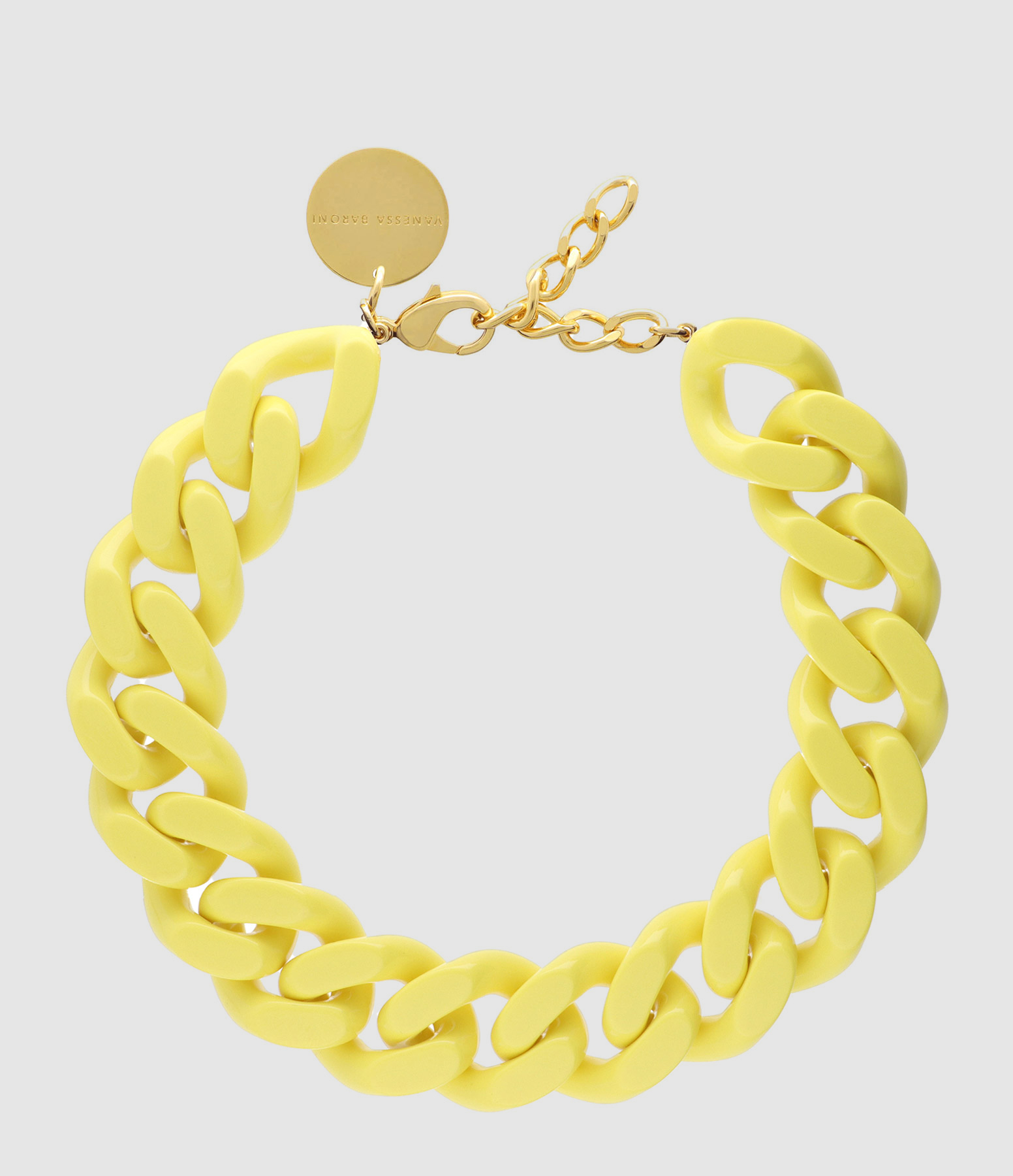 Collier Big Flat Jaune