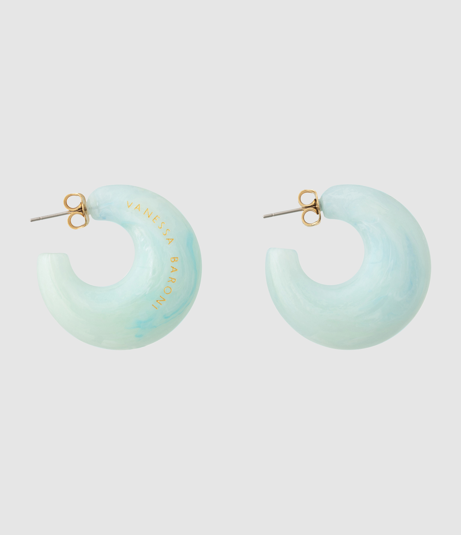 Boucles d'oreilles Moon Cloud Marble