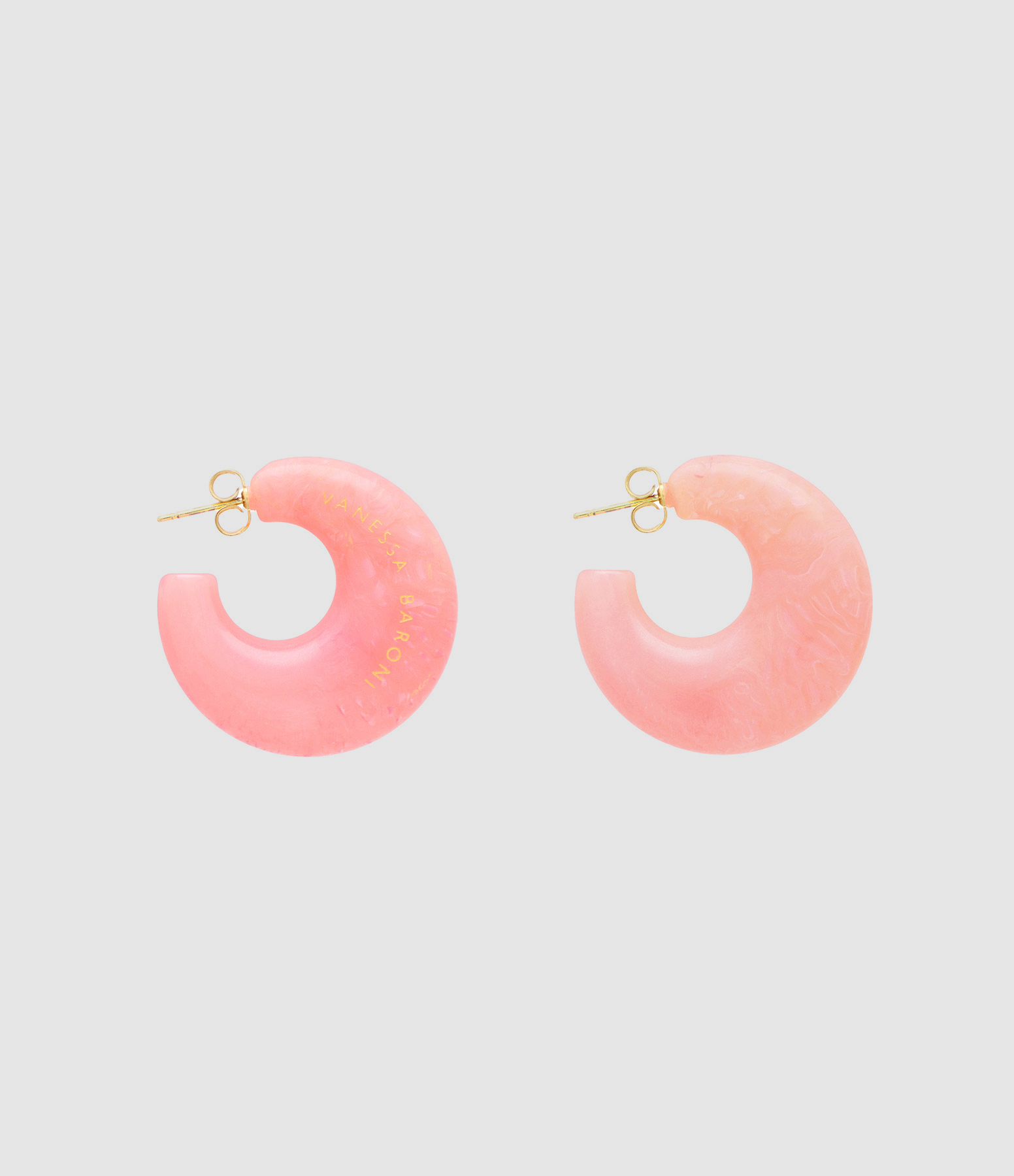 Boucles d'oreilles Moon Rose