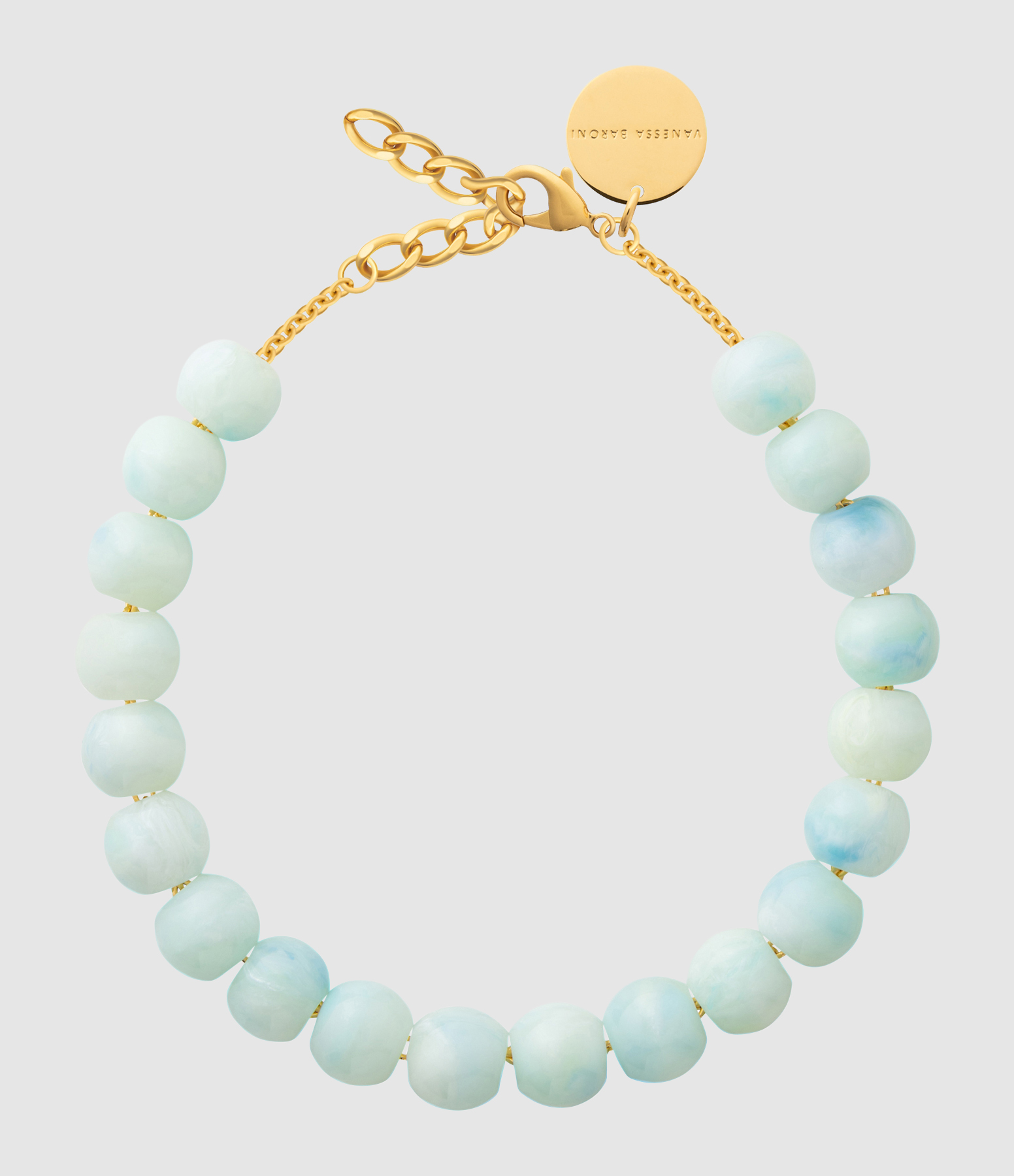 Collier Small Beads Cloud Marble