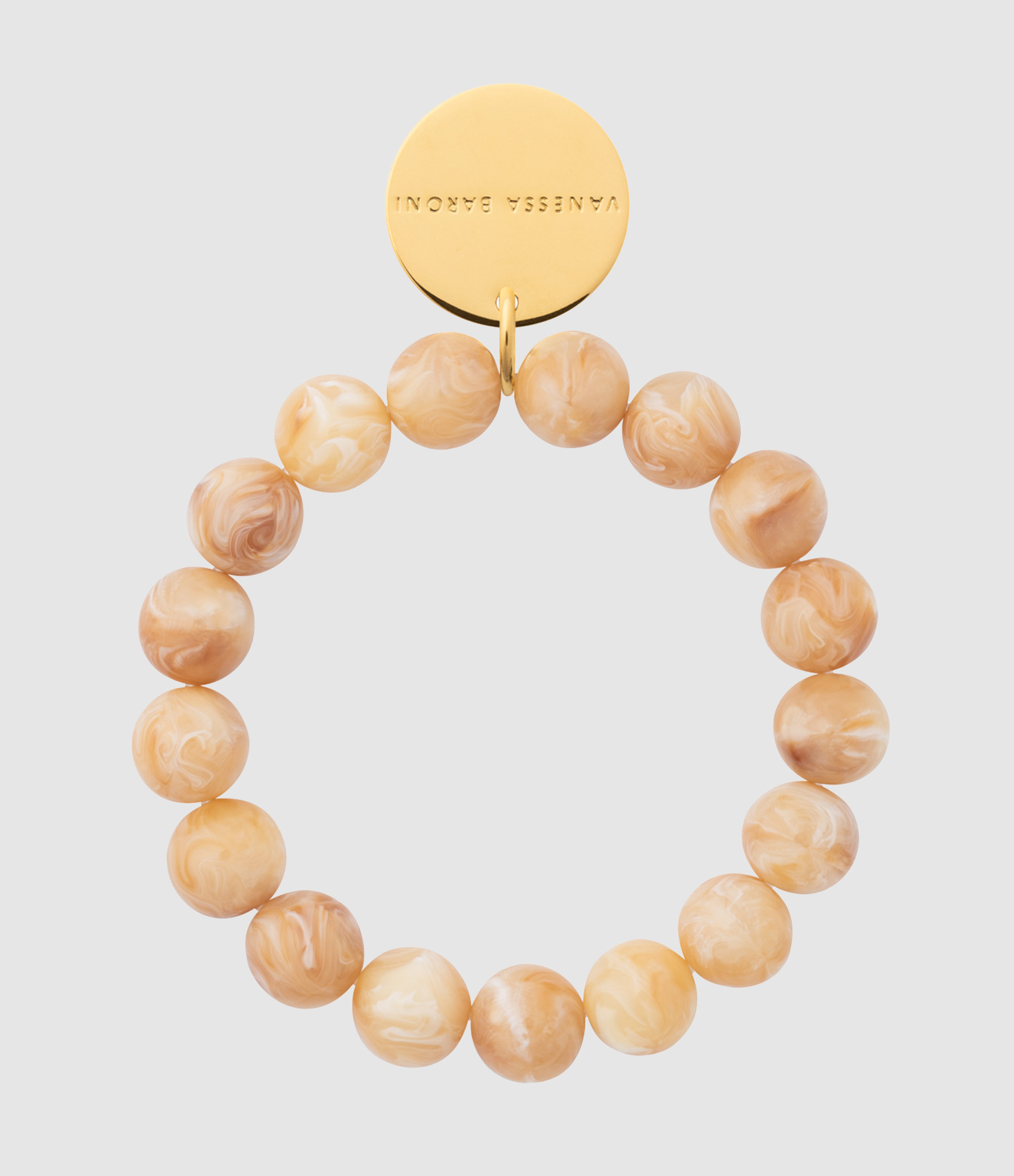 Bracelet Mini Beads Flex Creme Brulee Marble