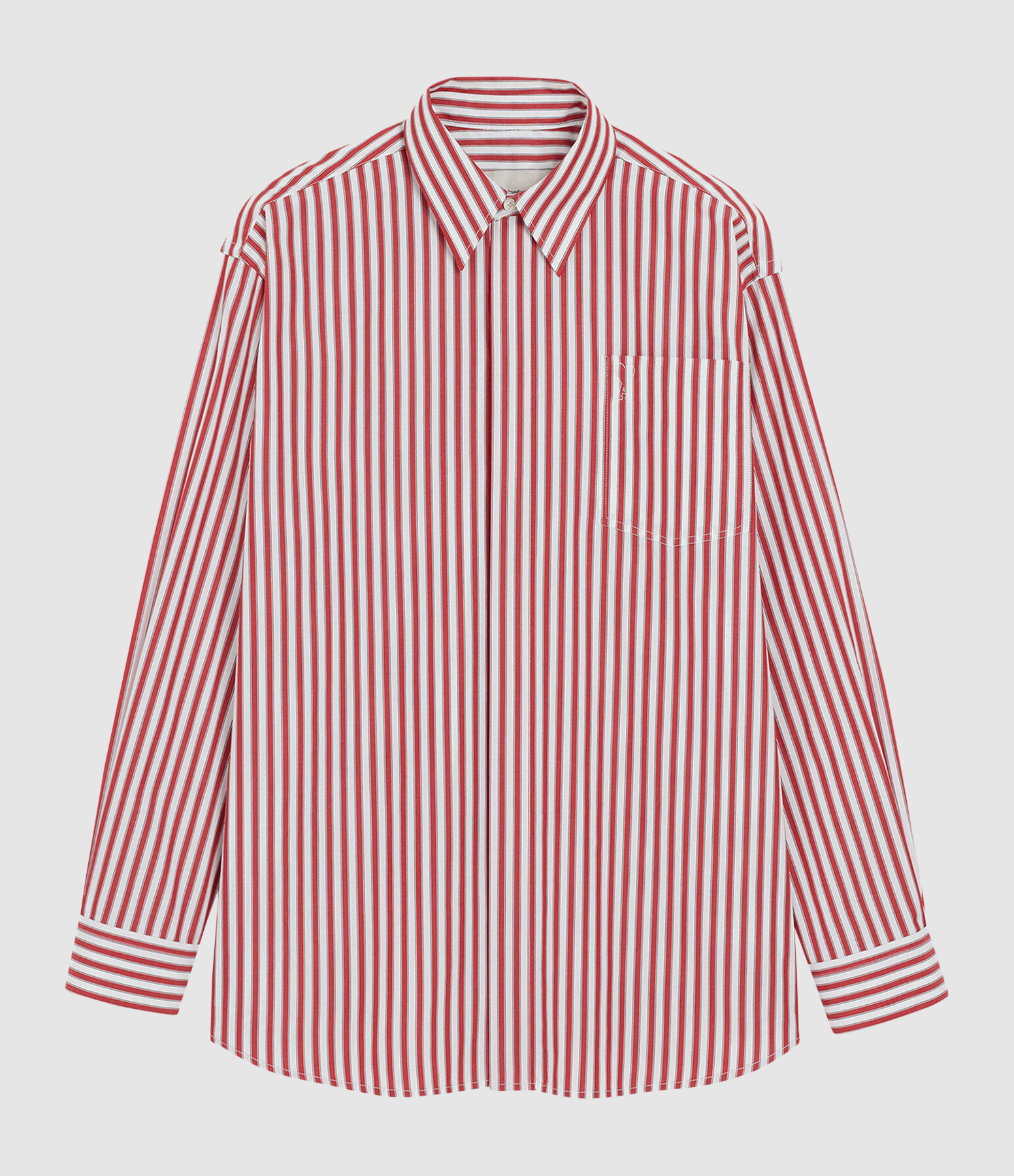 Chemise Ami De Coeur Rouge Rubis Blanc