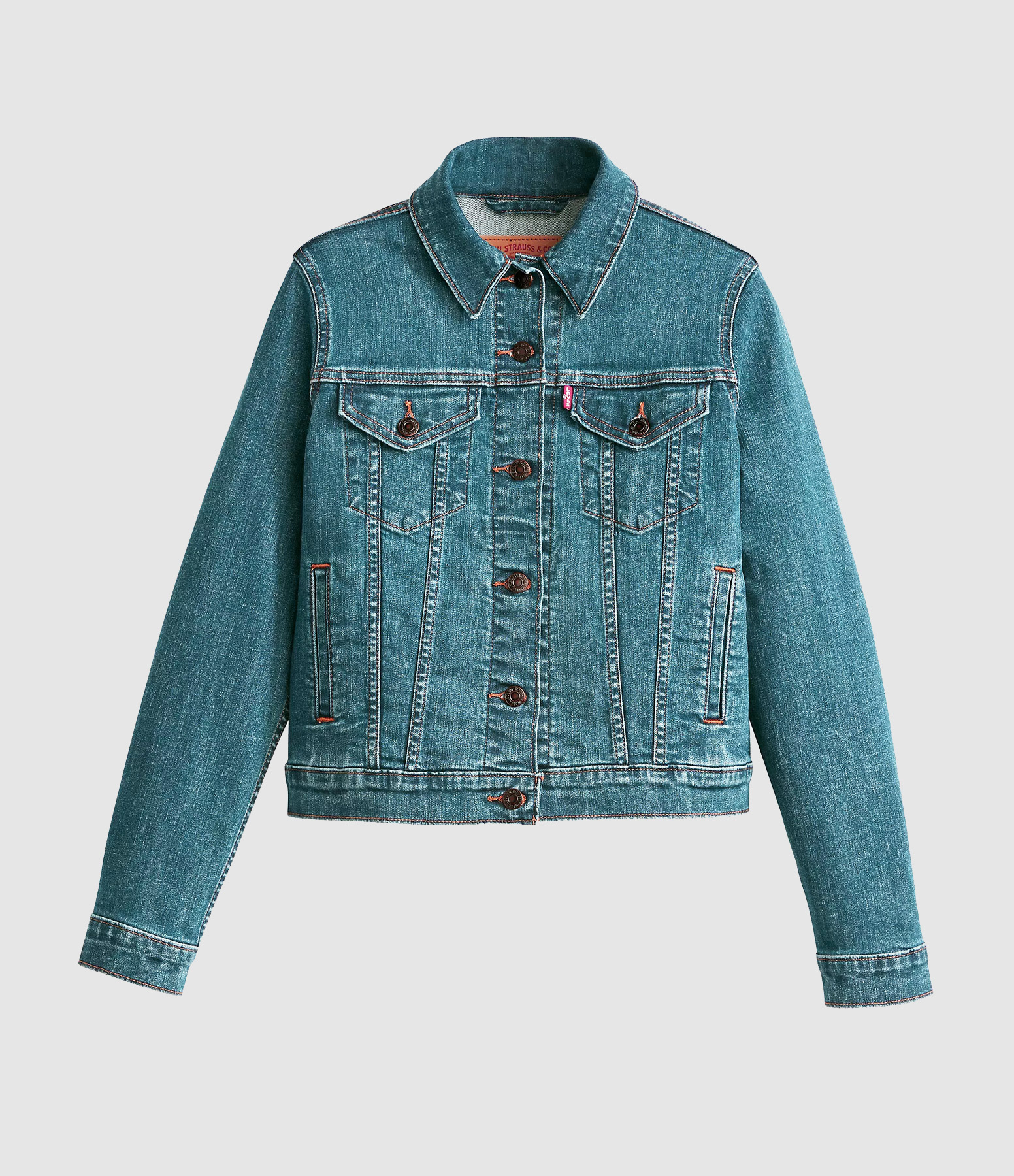 Veste Original Trucker Med Indigo-Worn In Soft As Butter Dark