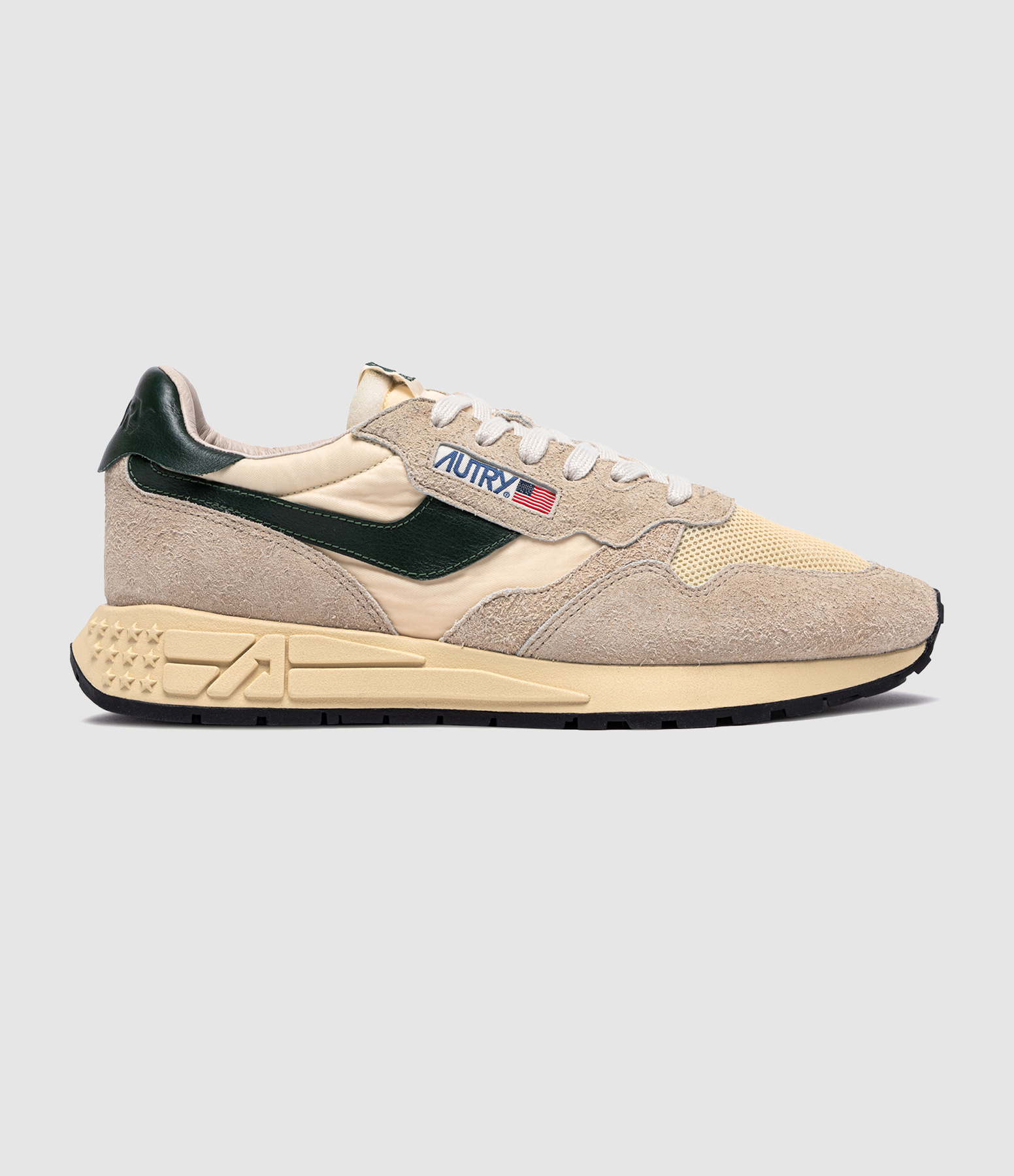 Baskets Homme Reelwind Low Suede Net Écru Mount