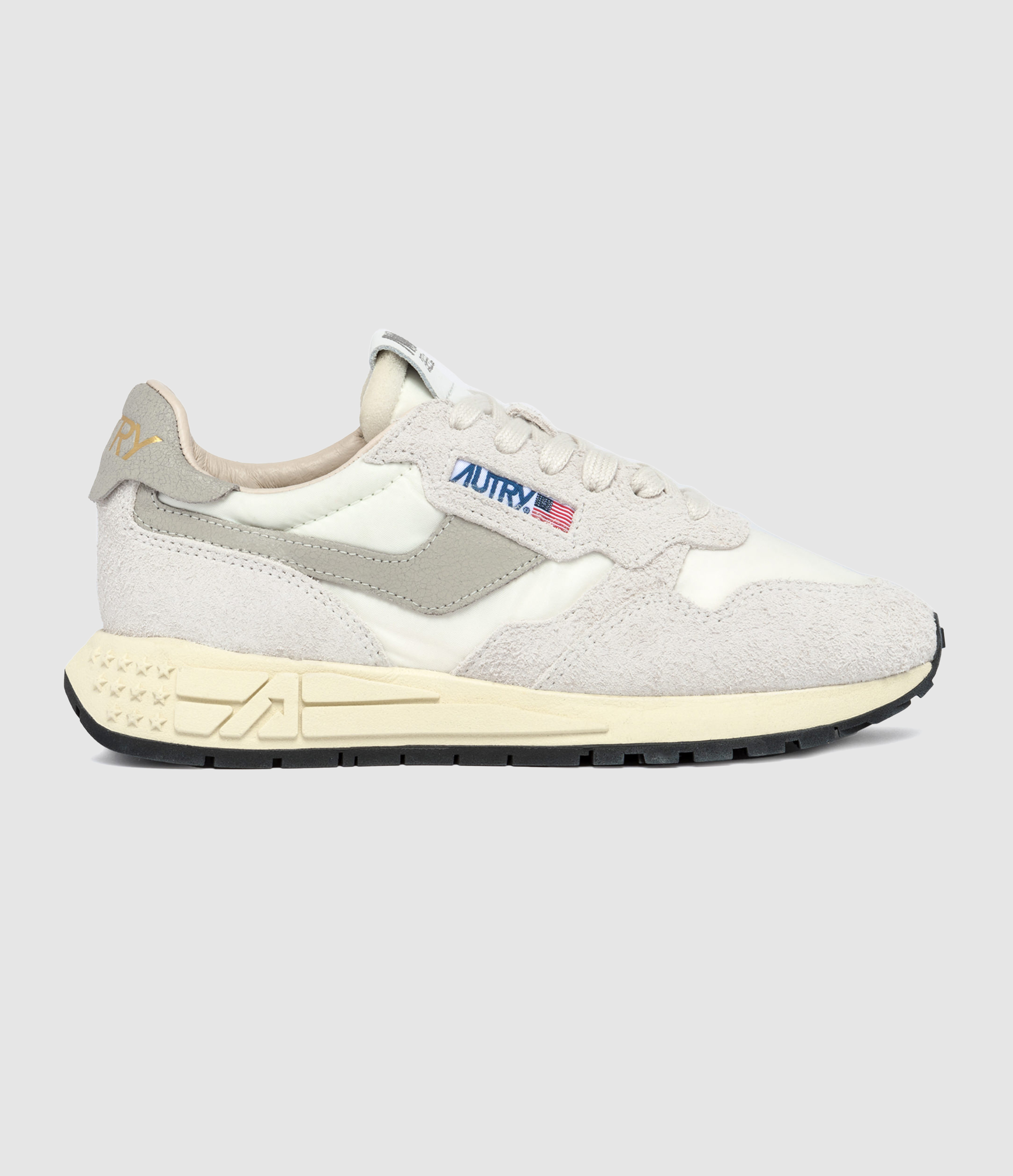 Baskets Homme Reelwind Daim Nylon Beige, Gris