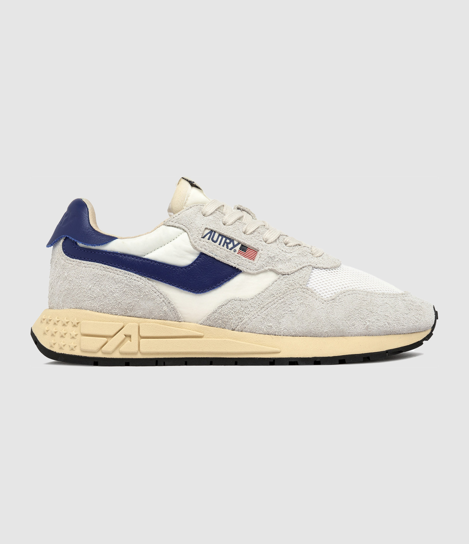 Baskets Homme Reelwind Low Suede Net White Limoges