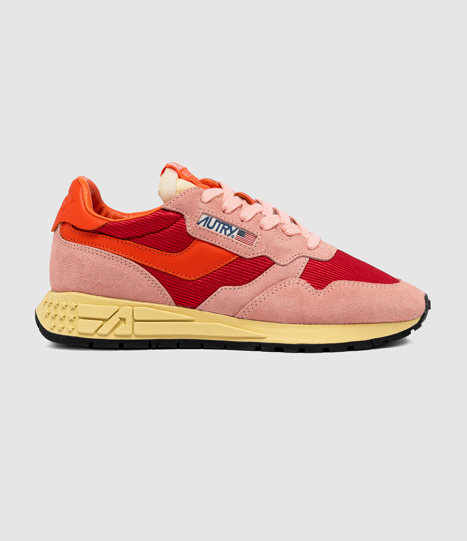 Baskets Reelwind Low Femme Suede Mesh Lava Ibis