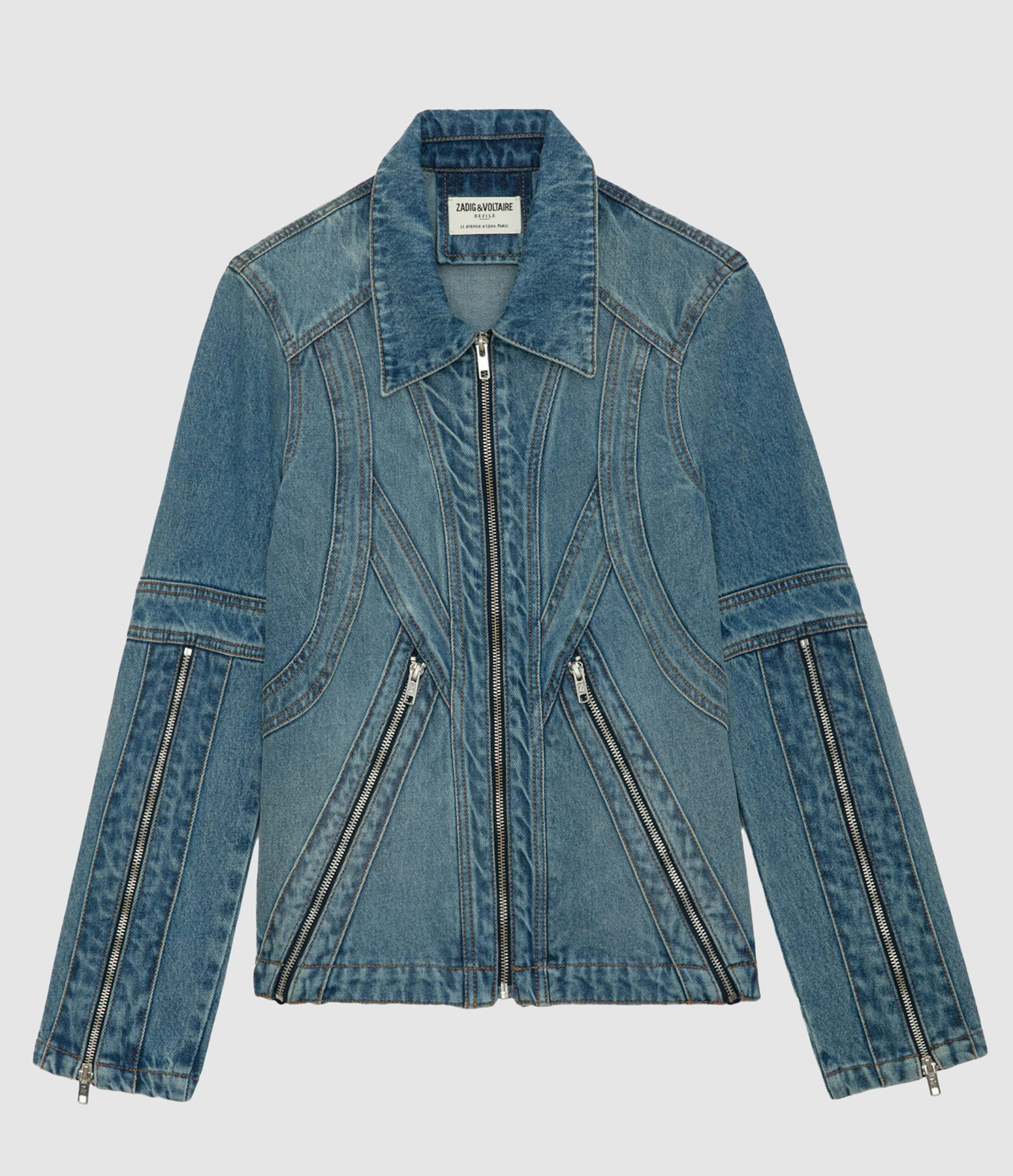 Veste en jeans zadig et voltaire online