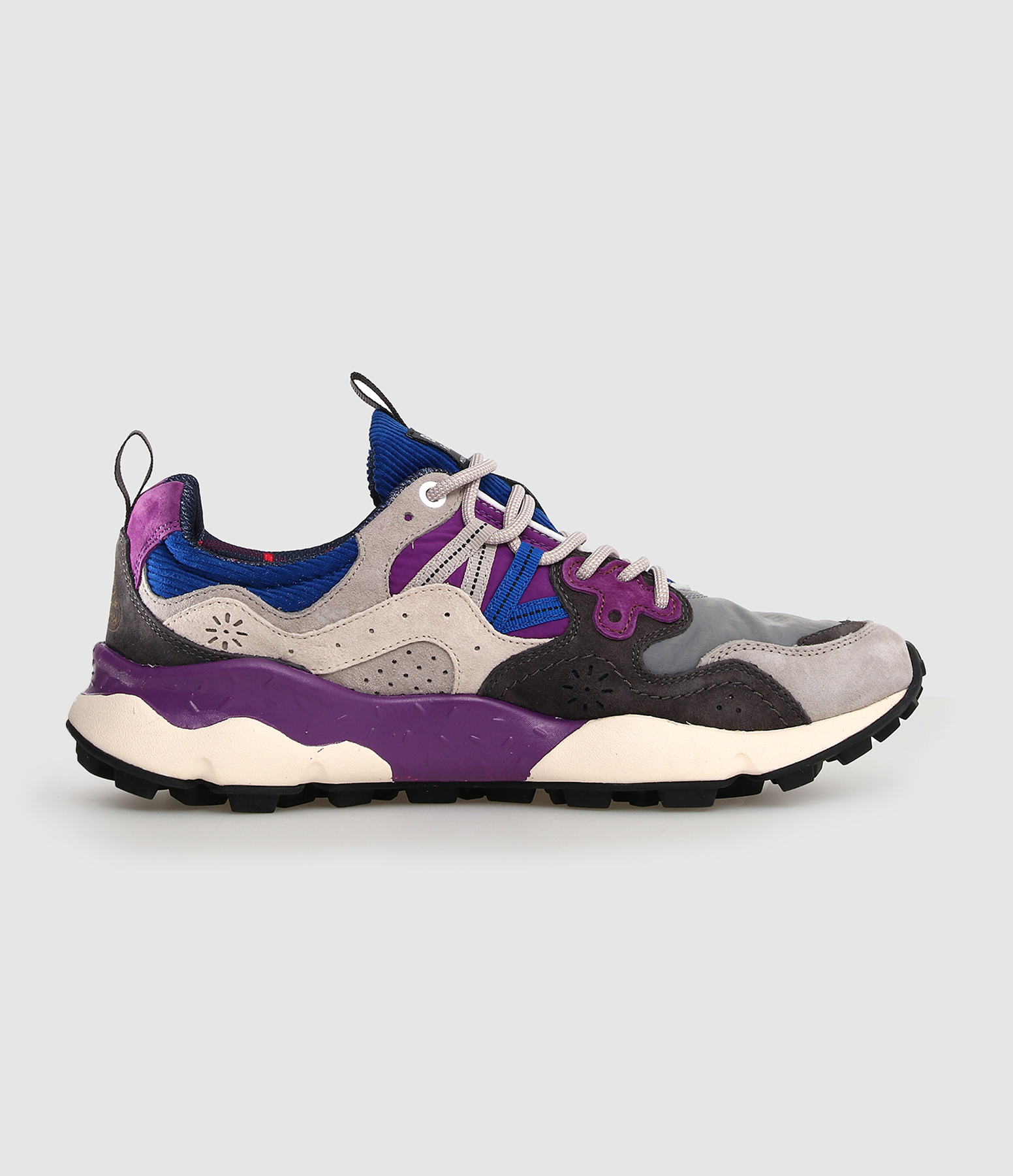 Baskets Yamano 3 Purple Grey, Collaboration Barbour x Flower Mountain