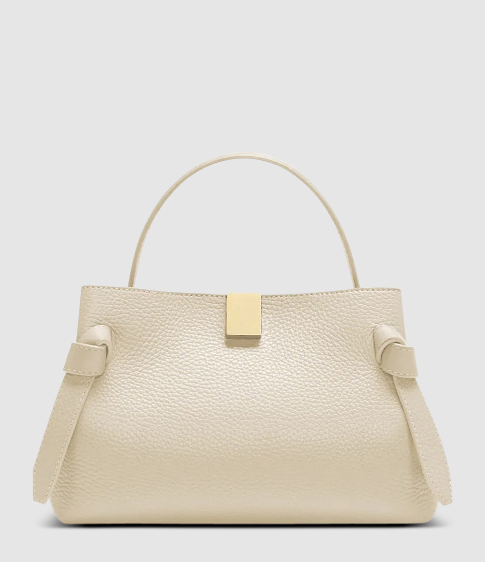 Sac Gyoza Cuir Grainé Angora