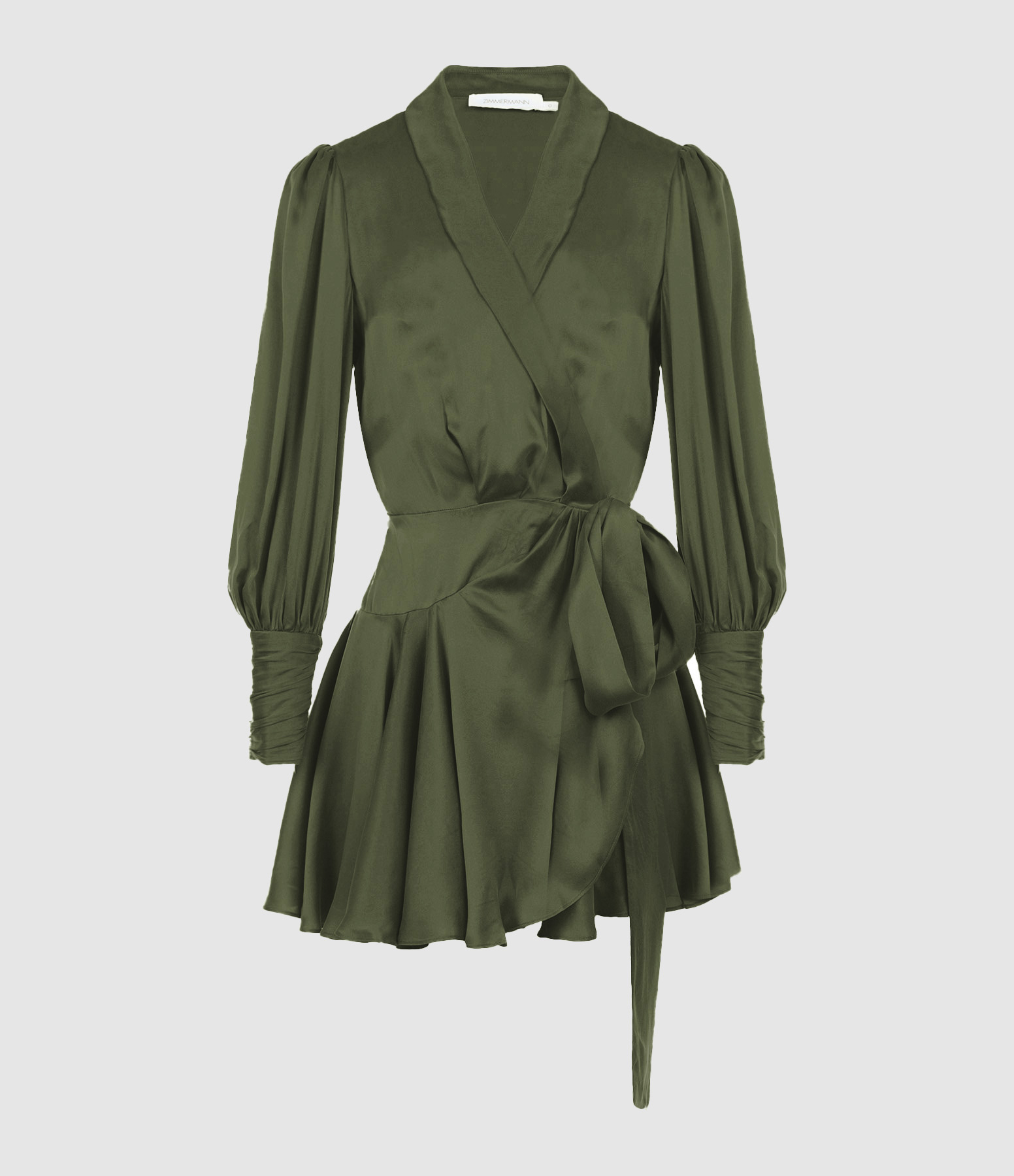 Robe Silk Wrap Dark Green