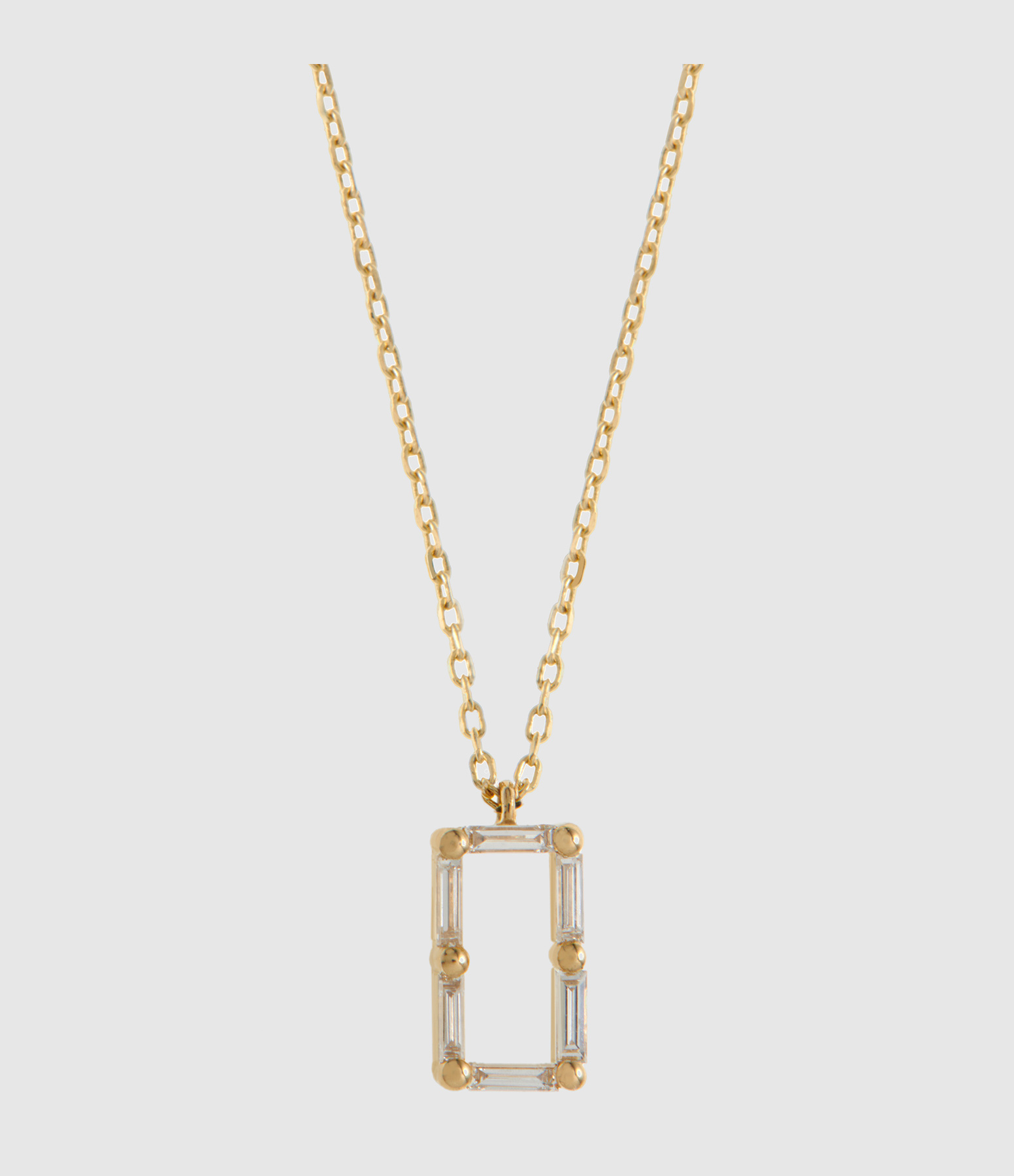 Collier Numéro 0 Or Jaune Diamants