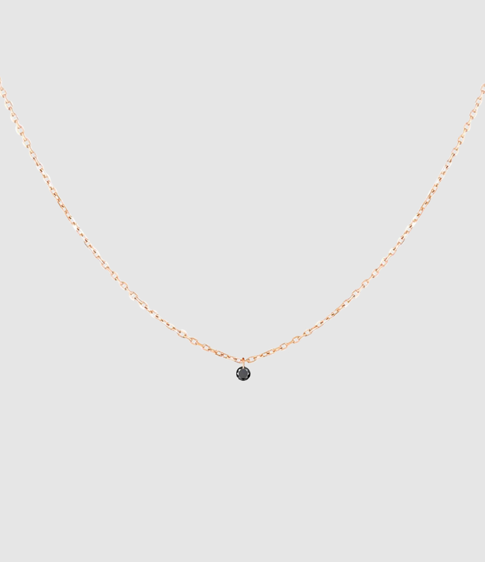 Collier Coeur 360° Diamant 0.30 Or Rose