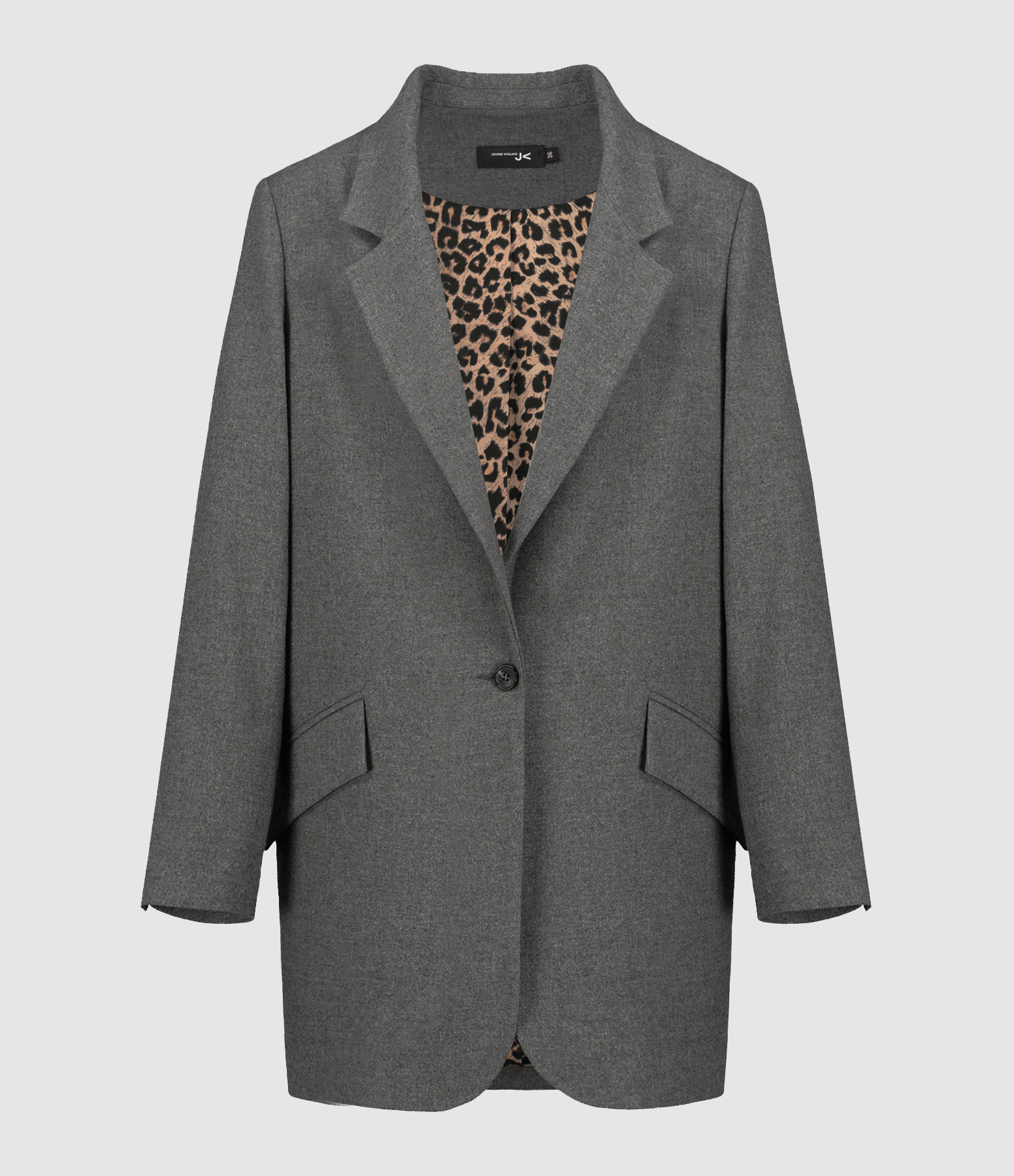 Blazer Geor Flanelle Gris Léopard