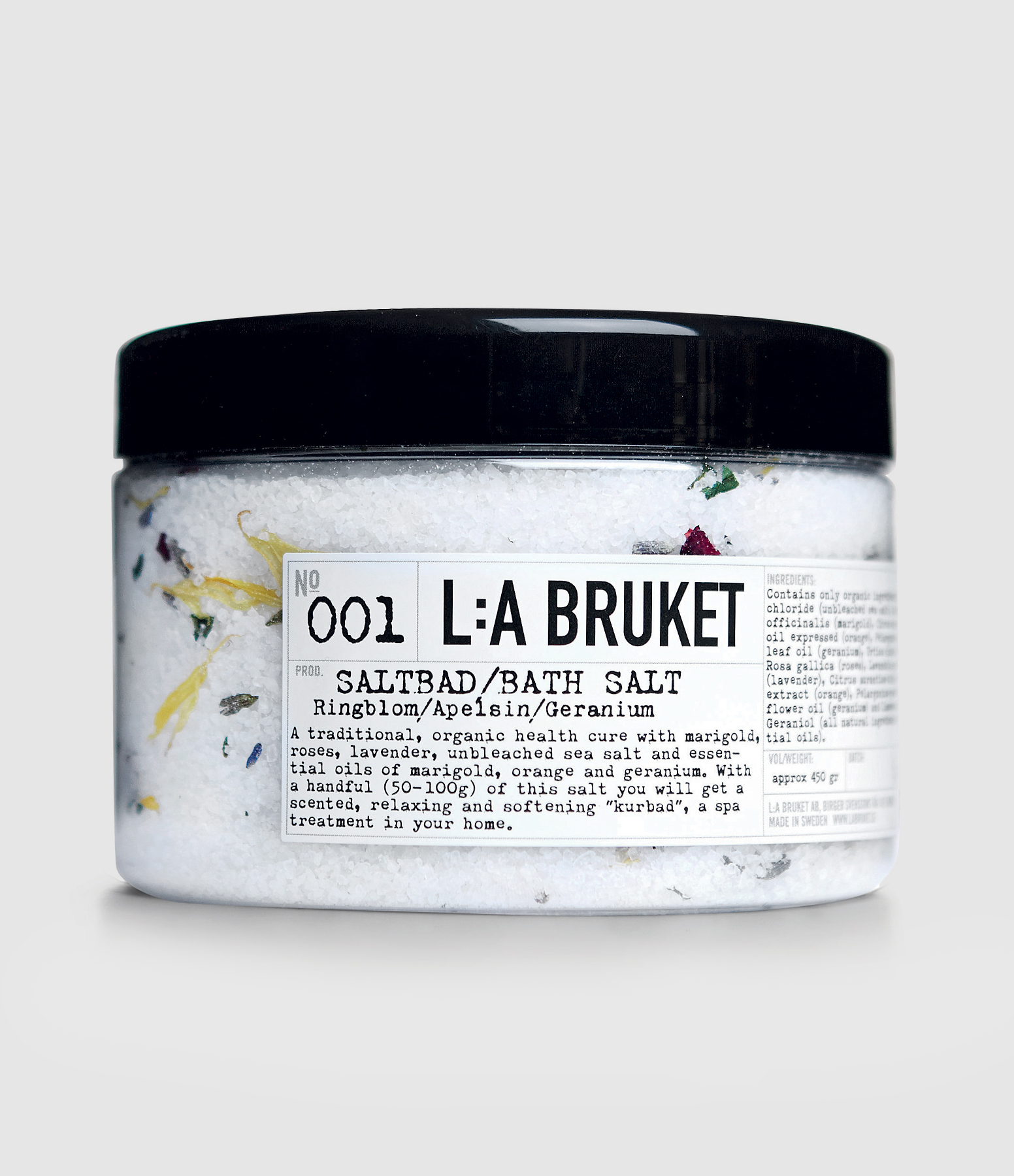 Sels de Bain N°001 Souci Orange Geranium, 450g