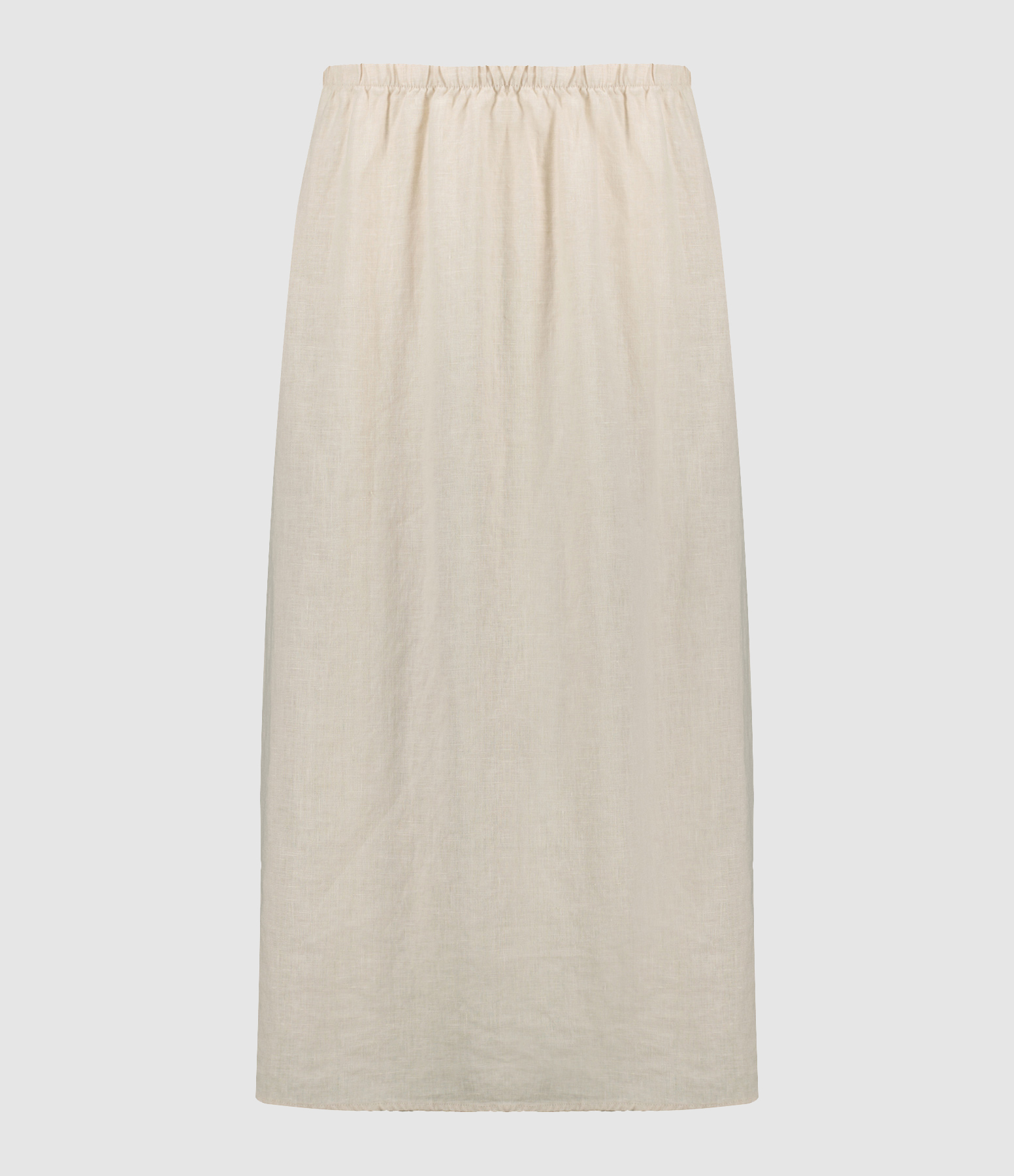 Jupe Midi Lorette Lin Wheat