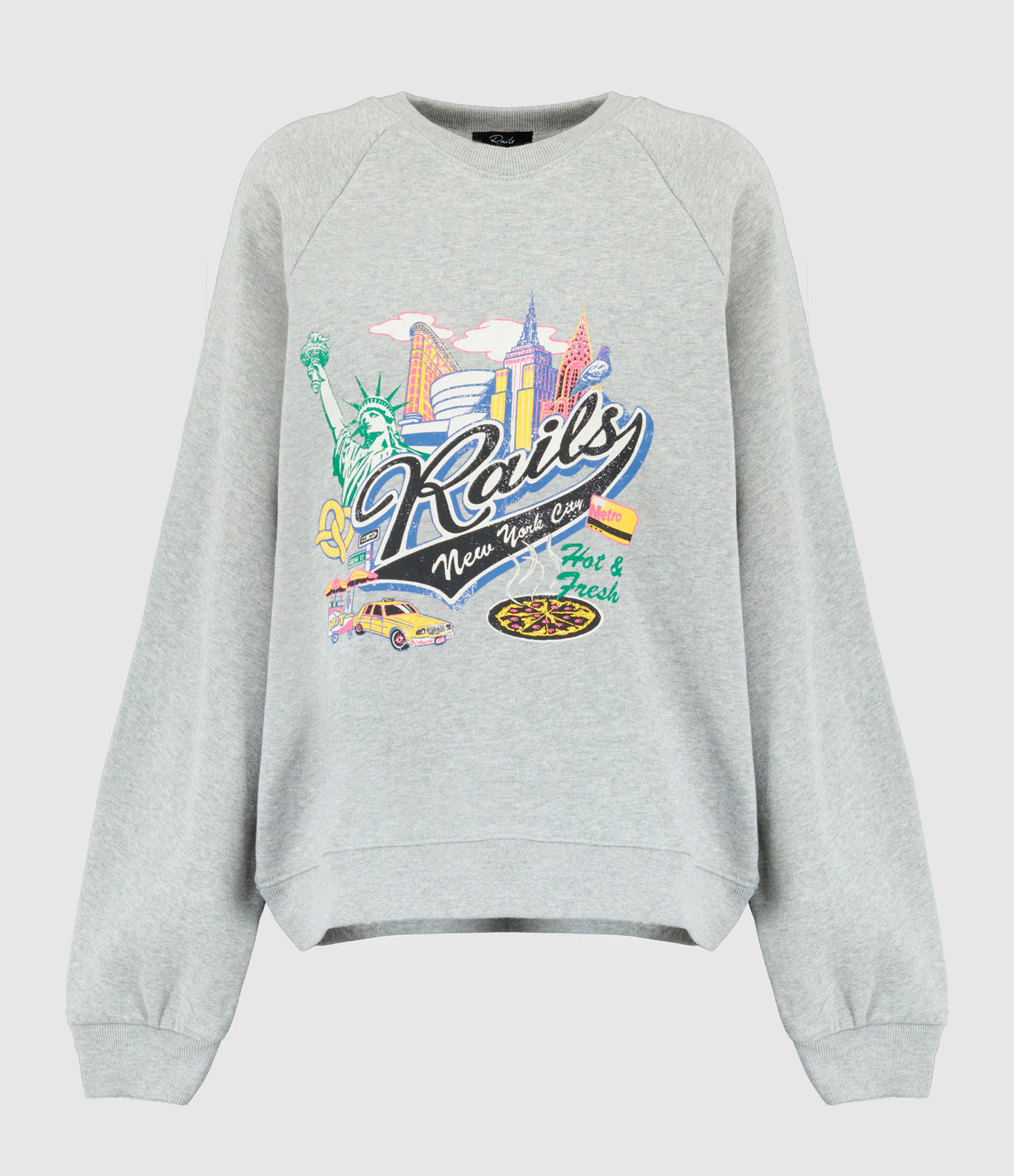 Sweatshirt Vintage Raglan Rails New York