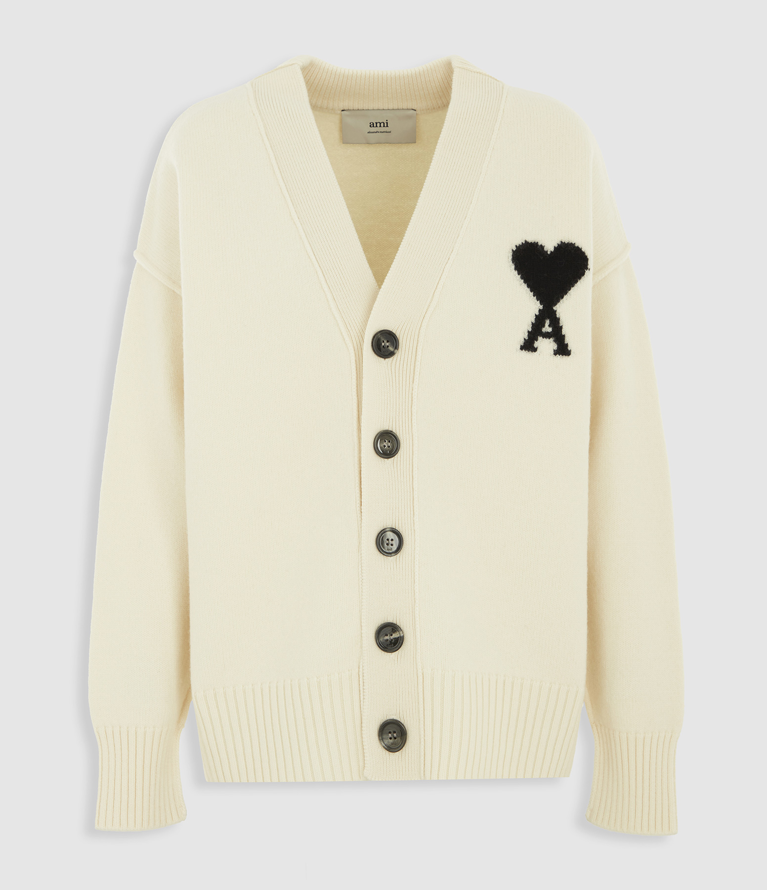 Cardigan Ami de Cœur Écru Noir