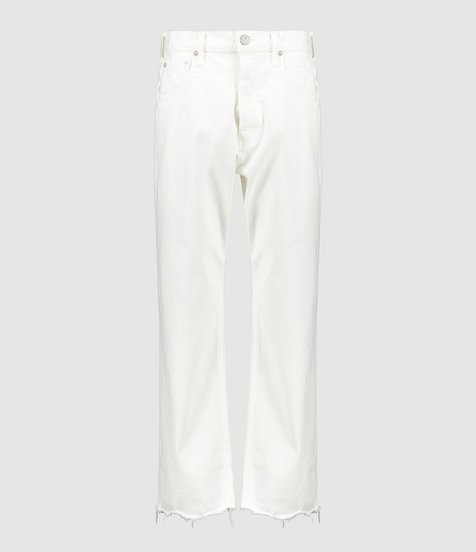 Jean Mv Aurora Wide Straight Crop Denim Blanc