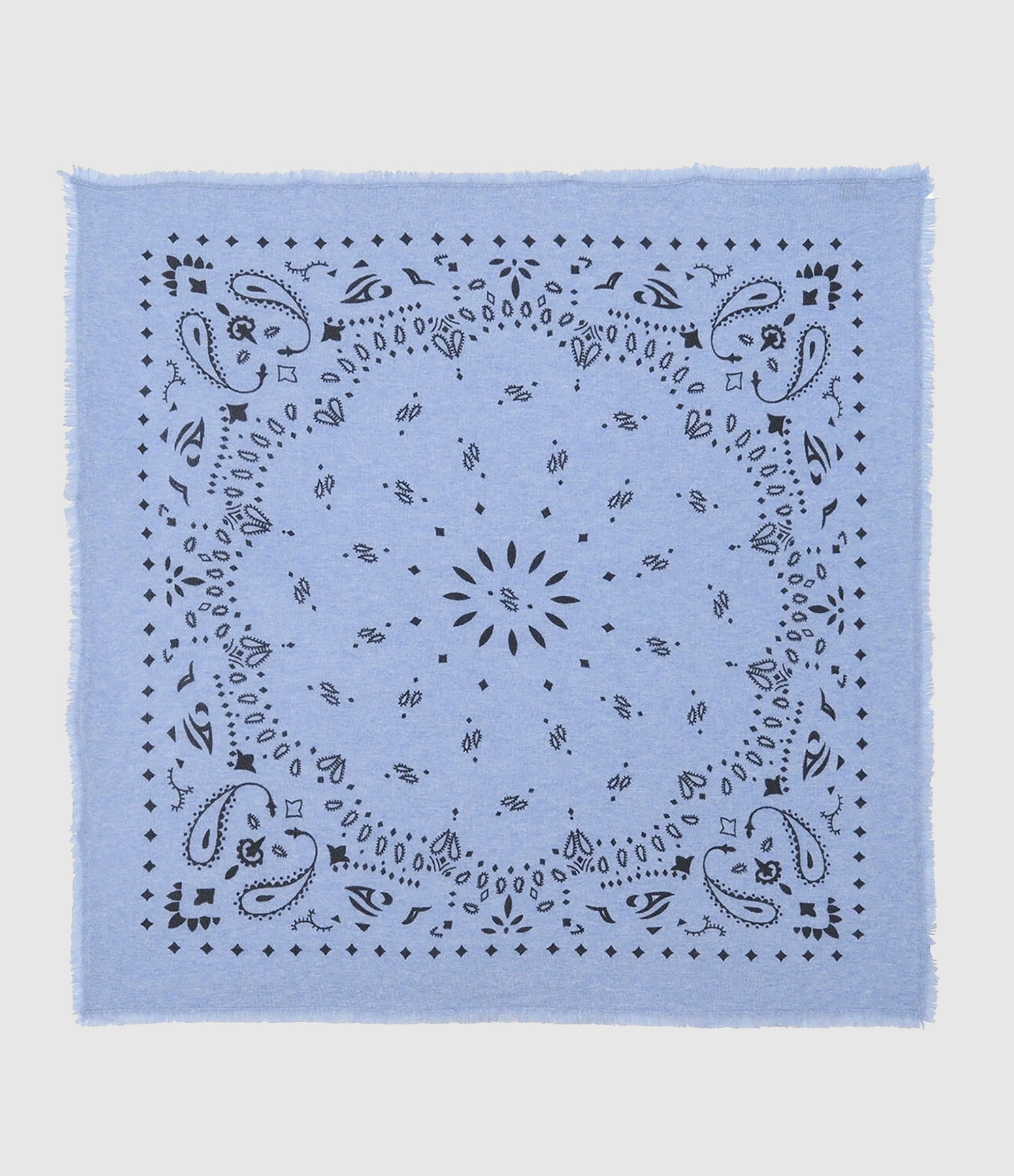 Écharpe Hachiko Bico Cachemire Bleu Jeans