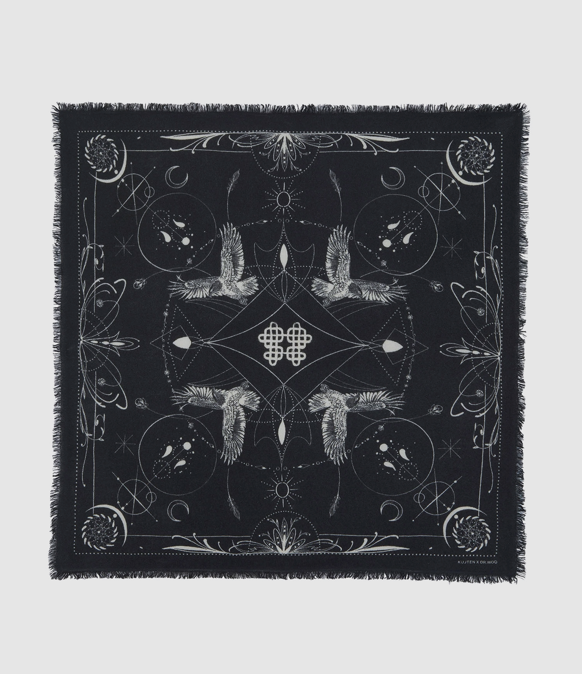 Foulard Hiloki Noir, Collaboration Dr Woo x Kujten