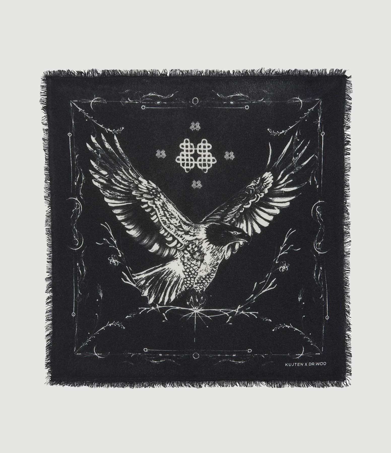Foulard Hilo Noir, Collaboration Dr Woo x Kujten