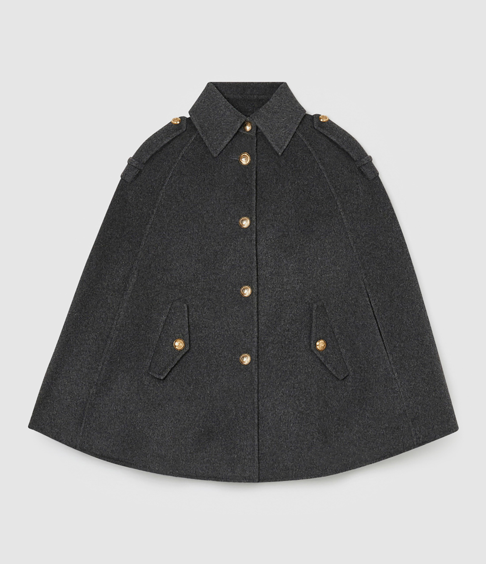 Manteau Majorelle Laine Gris