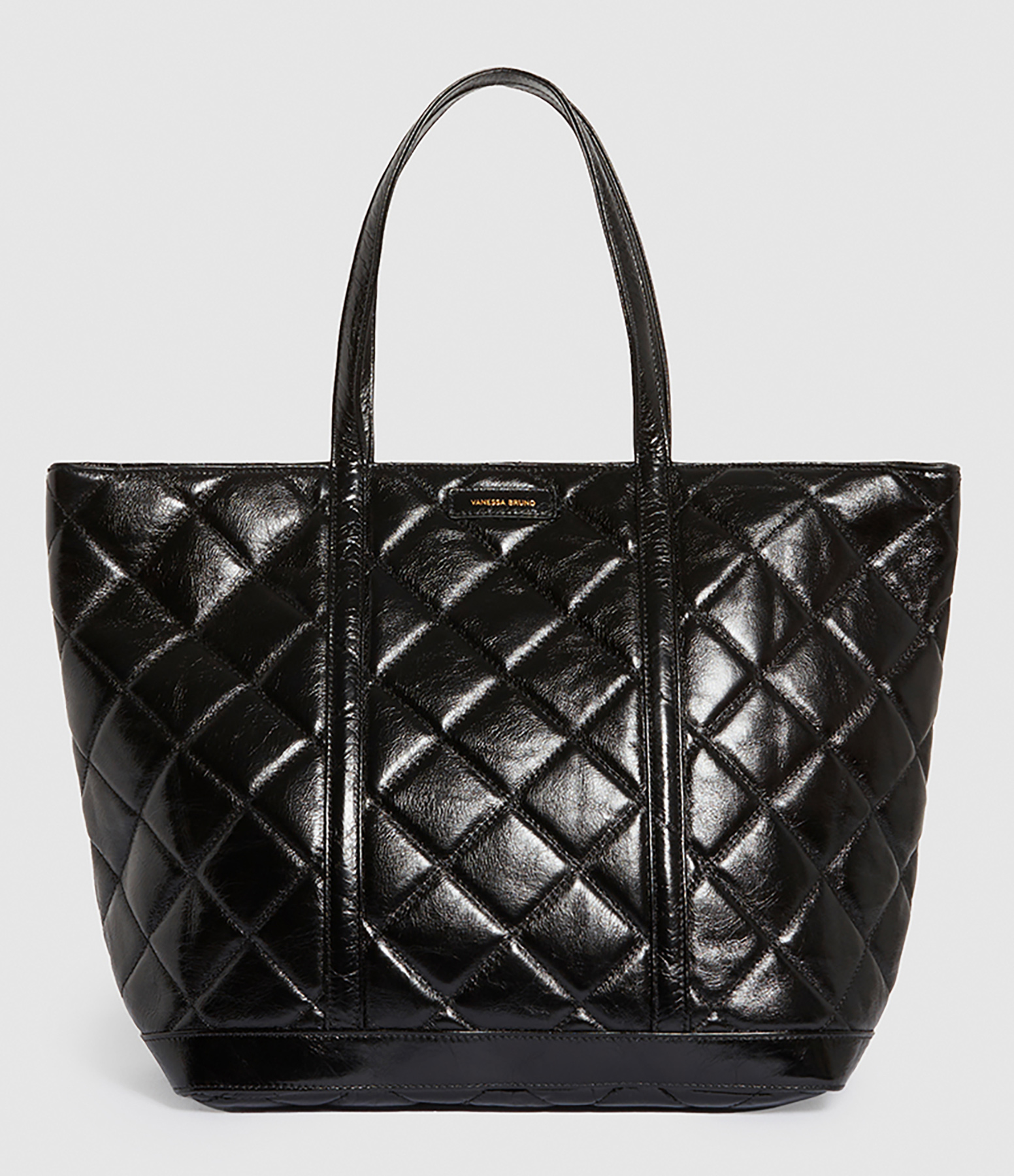 Cabas Cuir Matelassé XL Noir